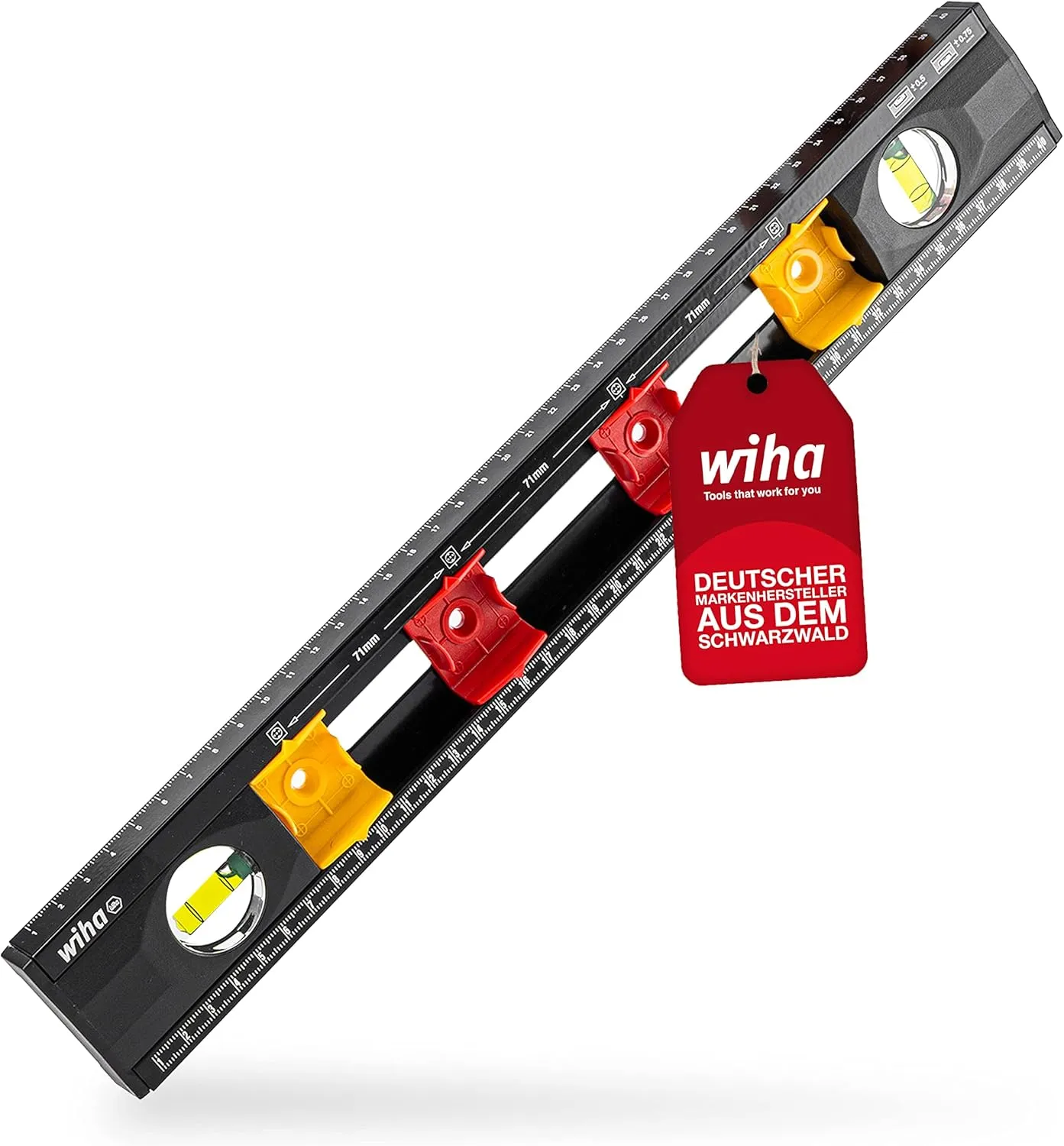 Bild von Wiha Wasserwaage 40 cm für Elektriker mit Markierungshilfe für Elektroinstallationen