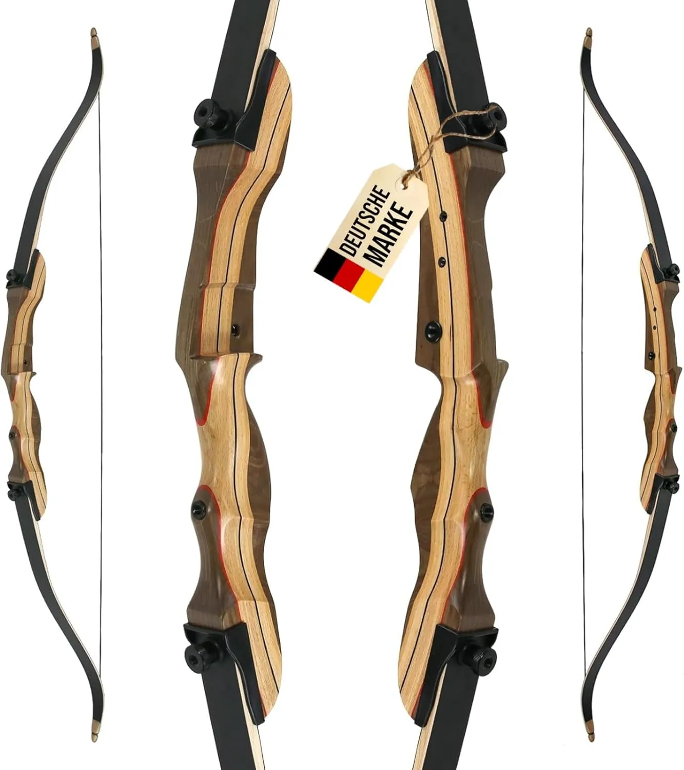Bild von Wild Honey Take Down Recurvebogen mit 62 Zoll und 32 lbs für Einsteiger und Jugendliche im Bogensport
