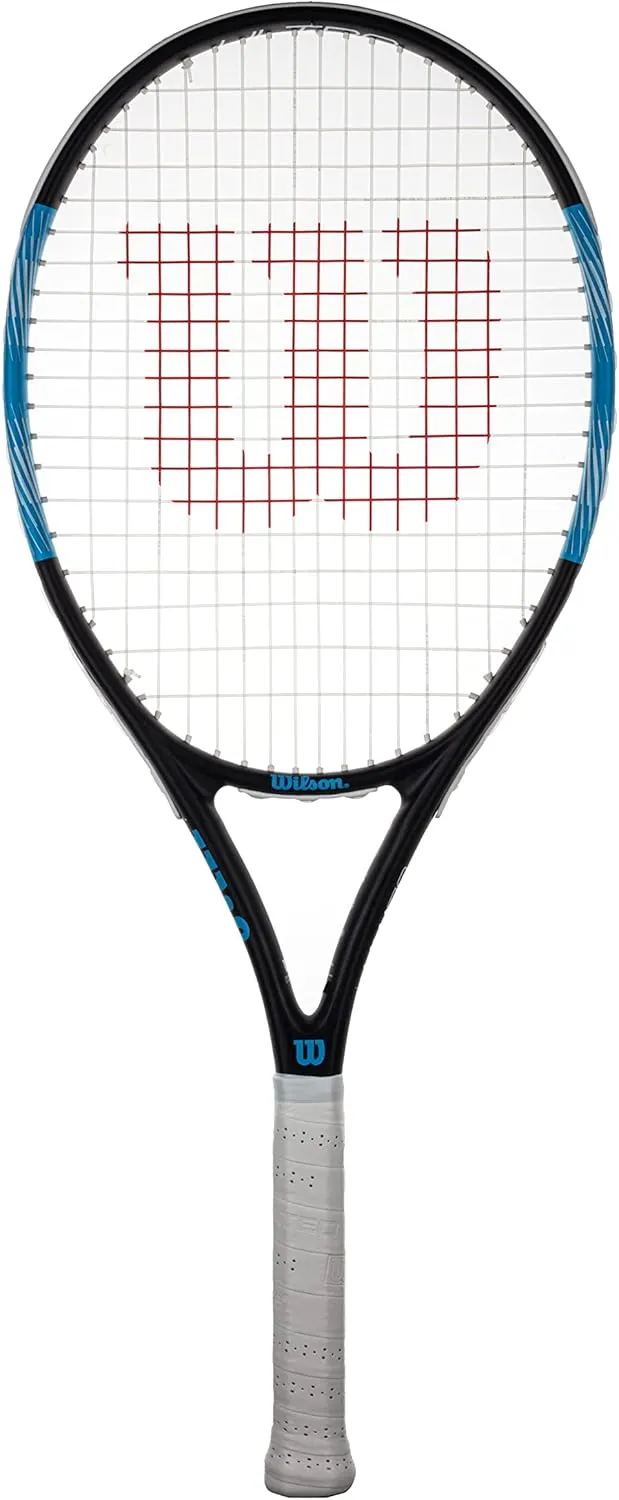 Bild von Wilson Ultra Elite 105 Tennisschläger für Erwachsene in Schwarz, Blau und Weiß, erhältlich in Griffgrößen 1 bis 4, Grip 3 mit 4 3/8 Zoll.