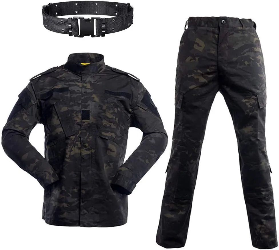 Bild von WISEONUS taktisches Airsoft Kleidung Set für Herren mit Jacke, Combat Shirt und Hosen für Paintball und Jagd