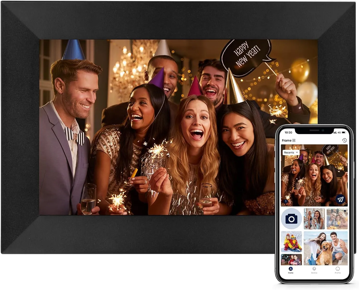 Bild von WLAN Digitaler Bilderrahmen 8 Zoll mit 32 GB und HD Touchscreen