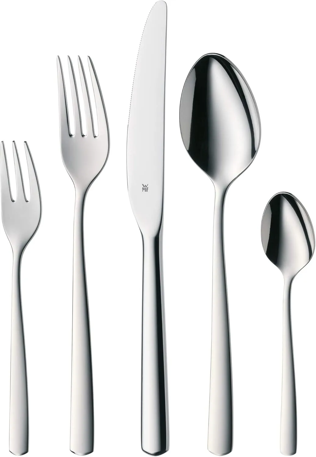 Bild von WMF Boston Besteck Set für 6 Personen, 30 Teile aus poliertem Cromargan Edelstahl, spülmaschinenfest