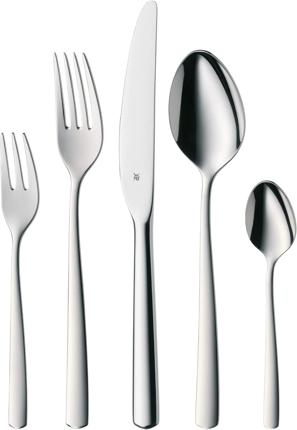 Bild von WMF Boston Besteckset für 6 Personen, 30 Teile aus poliertem Cromargan Edelstahl, spülmaschinenfest