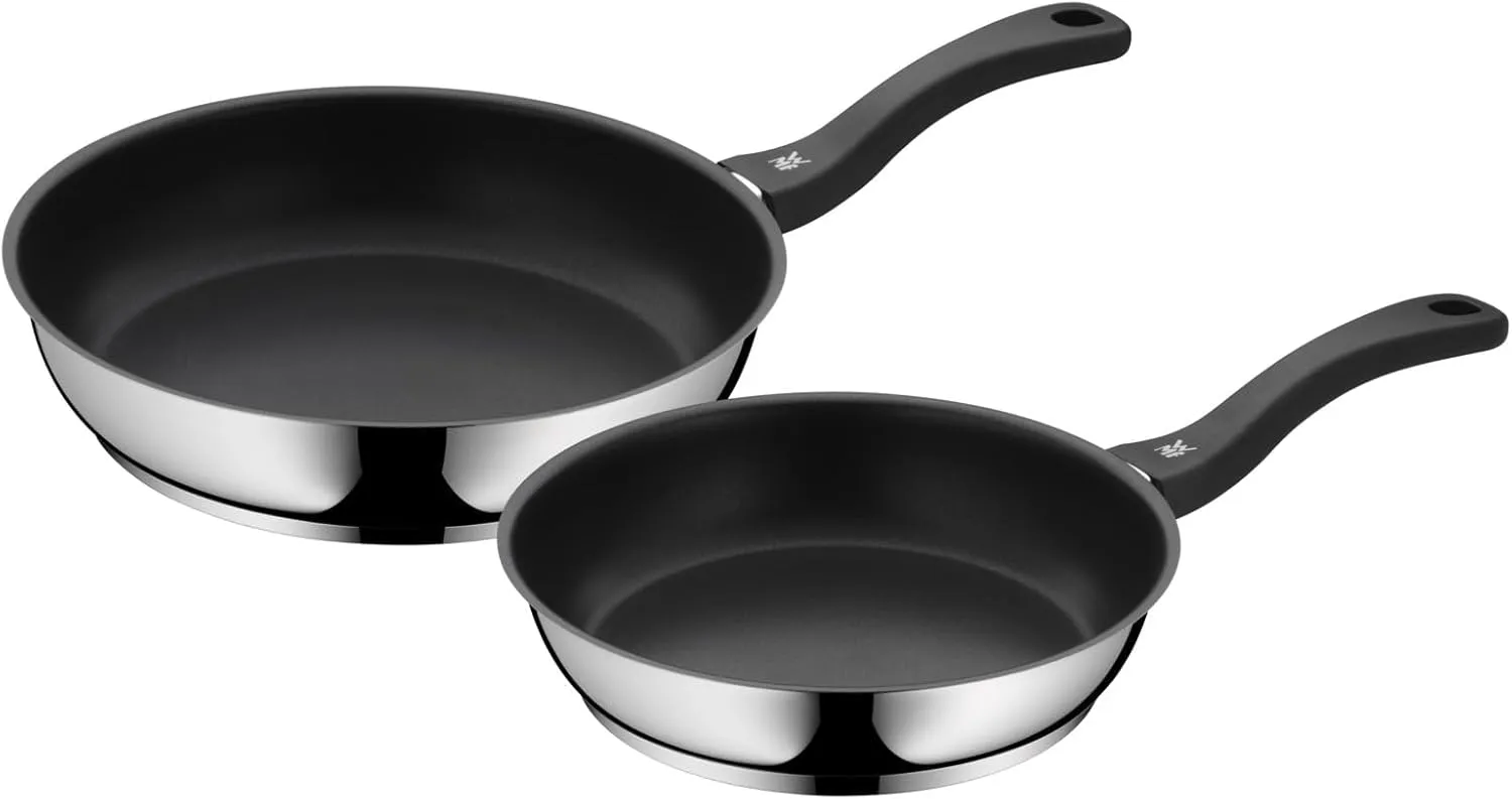 Bild von WMF Devil 2-teiliges Pfannenset mit 28 cm und 24 cm Bratpfanne aus Cromargan Edelstahl für Induktion