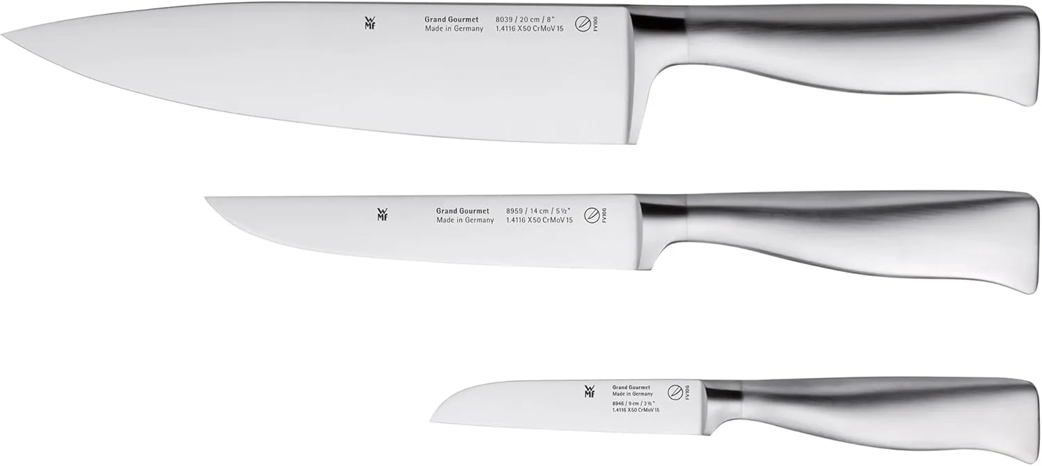 Bild von WMF Grand Gourmet 3-teiliges Messerset aus geschmiedetem Spezialklingenstahl, Made in Germany