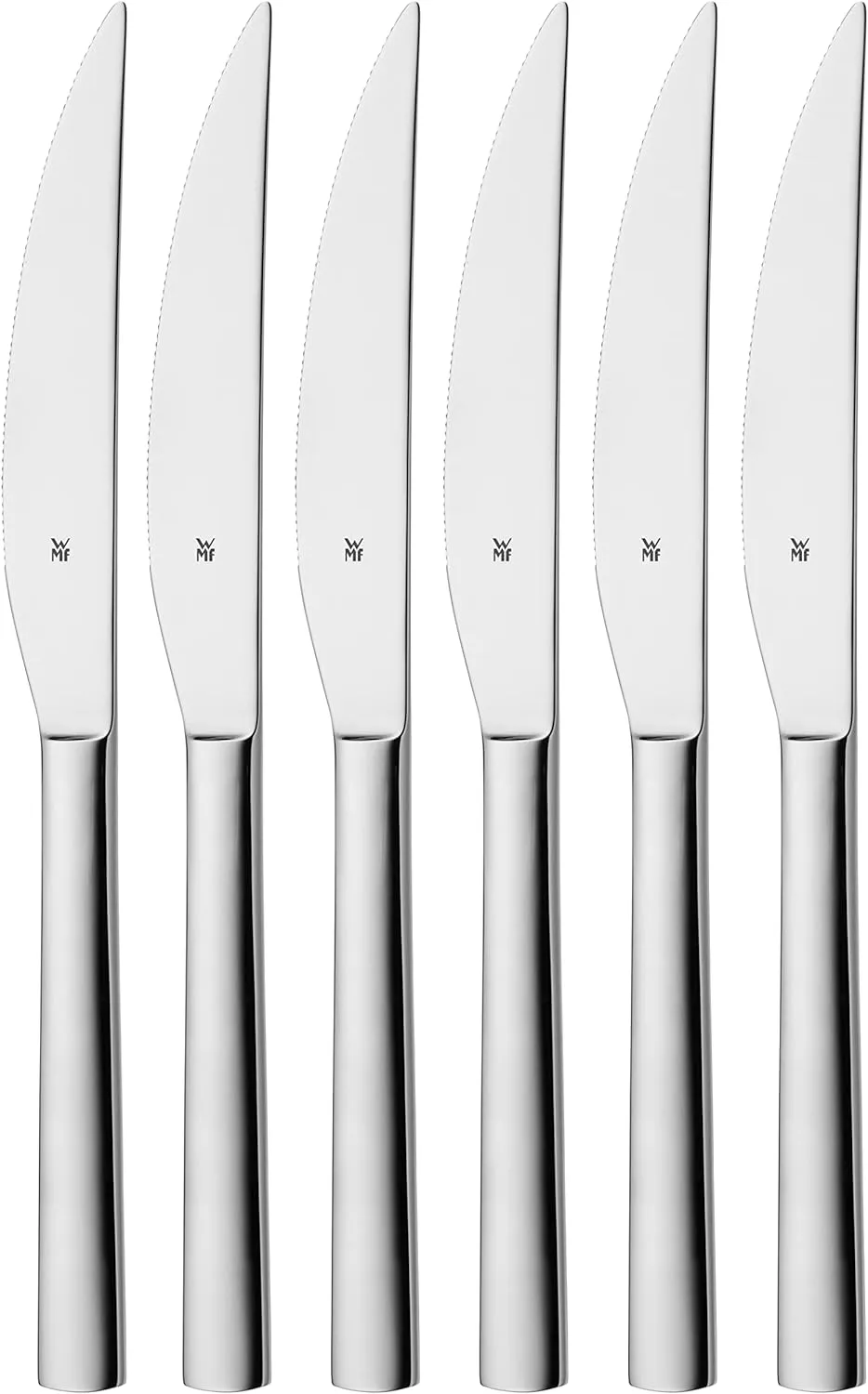 Bild von WMF Nuova Steakmesser Set mit 6 Teilen, 23 cm, aus poliertem Cromargan Edelstahl, spülmaschinengeeignet