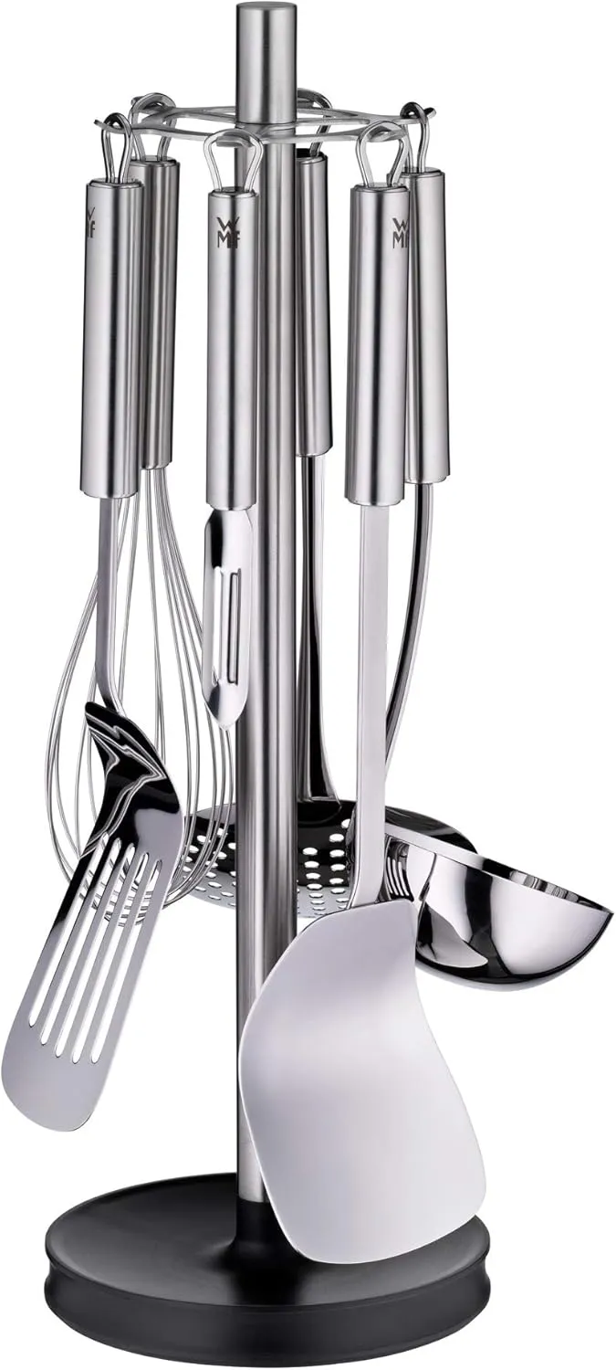 Bild von WMF Profi Plus 7-teiliges Küchenhelfer Set aus Cromargan Edelstahl mit Ständer und 6 Helfern