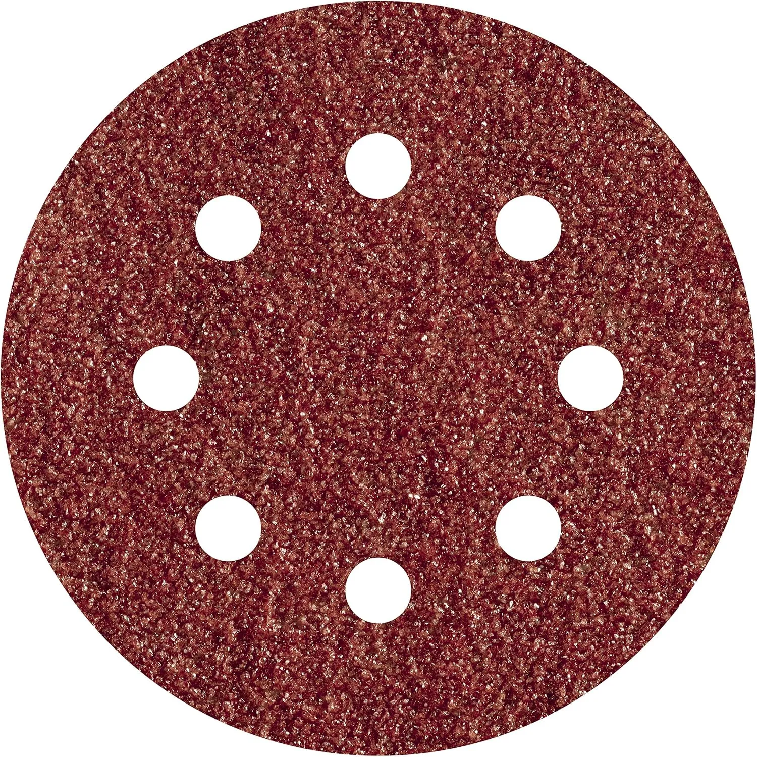 Bild von wolfcraft 3180000 Haft-Schleifscheiben Set mit 5 Stück für Exzenterschleifer, Ø 125 mm, Körnung 24, aus Korund, gelocht und universell einsetzbar