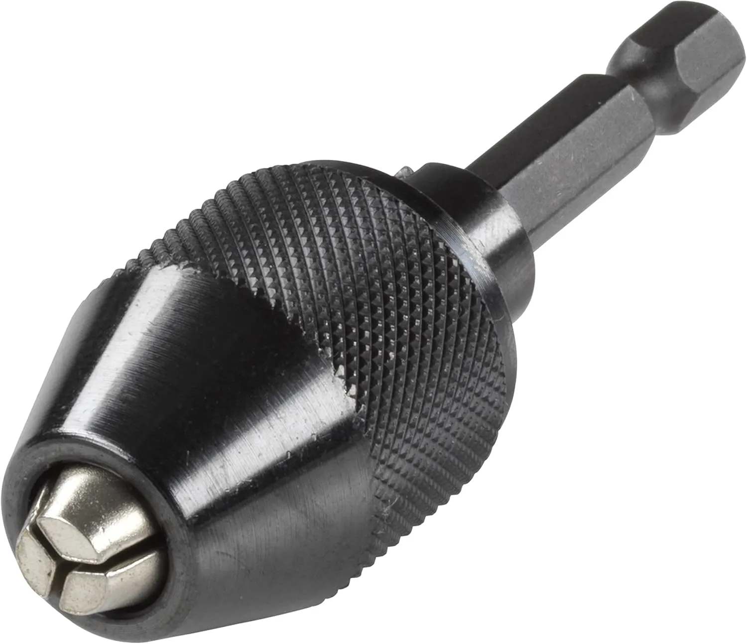 Bild von wolfcraft Schnellspan-Bohrfutter 2625000 mit Spannweite von 0,5 bis 6,5 mm für einfaches Wechseln von Bohrmaschinenzubehör