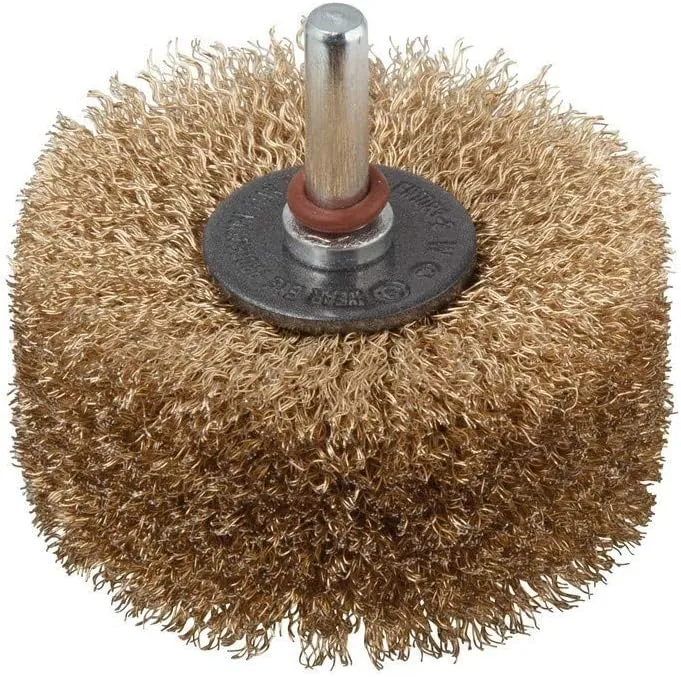 Bild von wolfcraft Strukturierungsbürste 2265000 für Holzflächen mit 80 mm Durchmesser und 8 mm Rundschaft