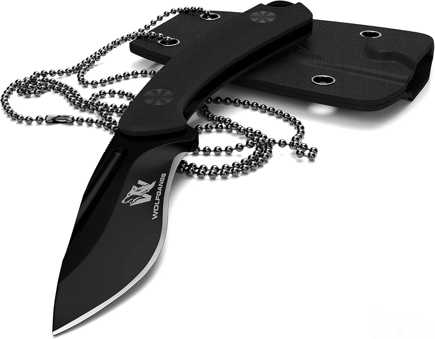Bild von Wolfgangs VERITI Neck Knife mit Kydex Scheide und Halskette für Outdoor und Survival