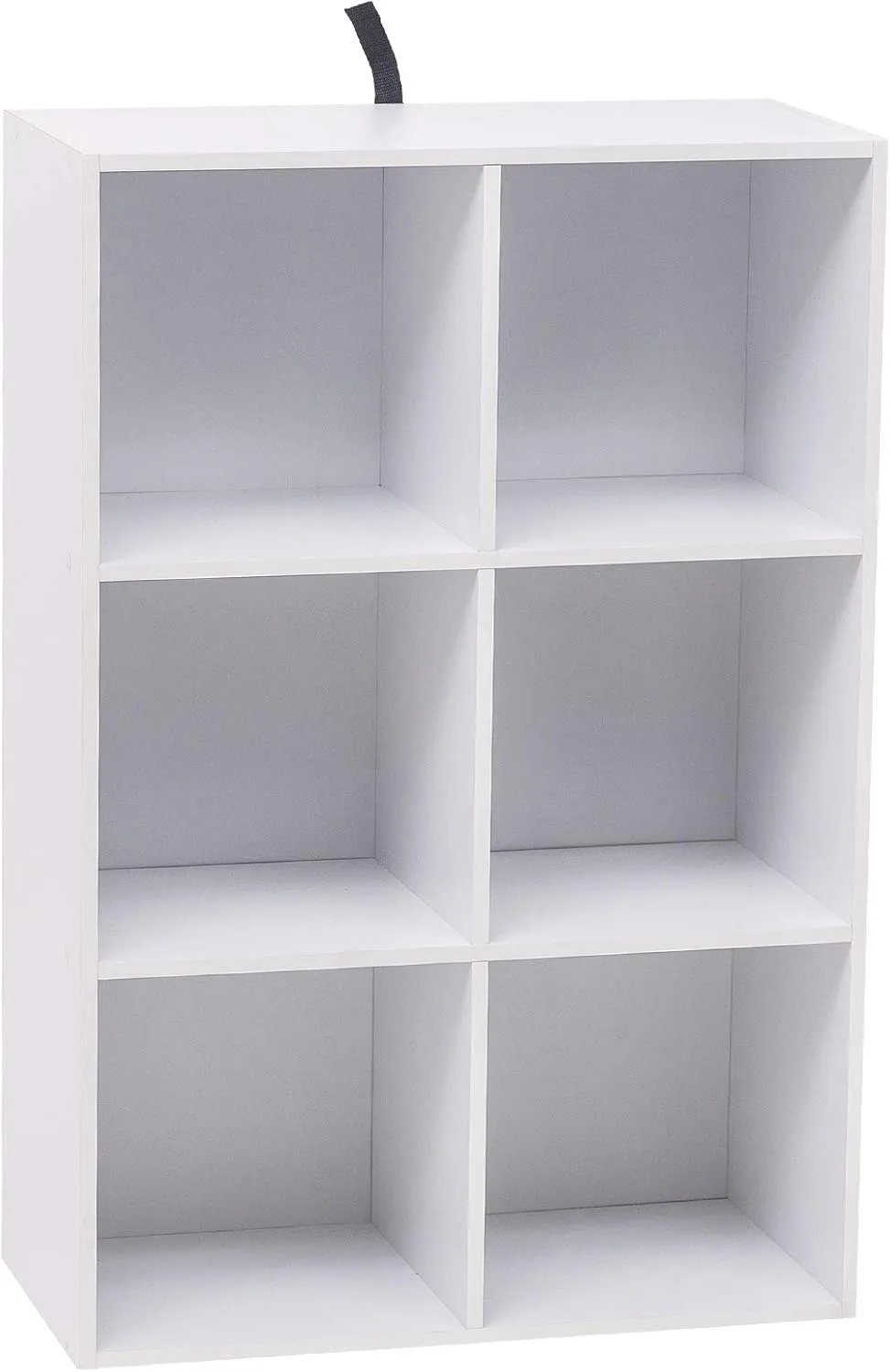 Bild von WOLTU SK002ws3 Bücherregal mit 6 Fächern in Weiß, aus Holzwerkstoff, Maße 59,6 x 89 x 29 cm