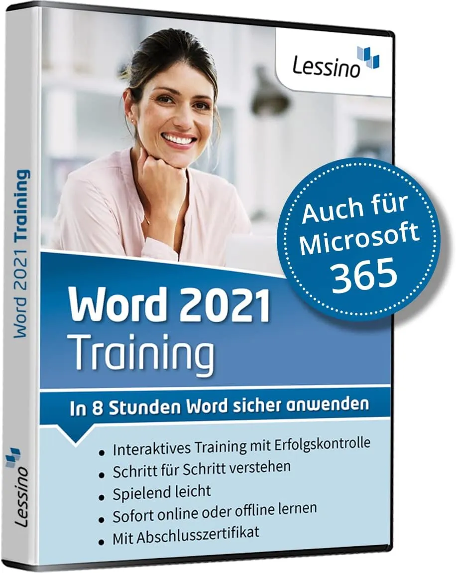 Bild von Word 2021 Training Kurs für Einsteiger und Auffrischer mit DVD und Online-Zugang