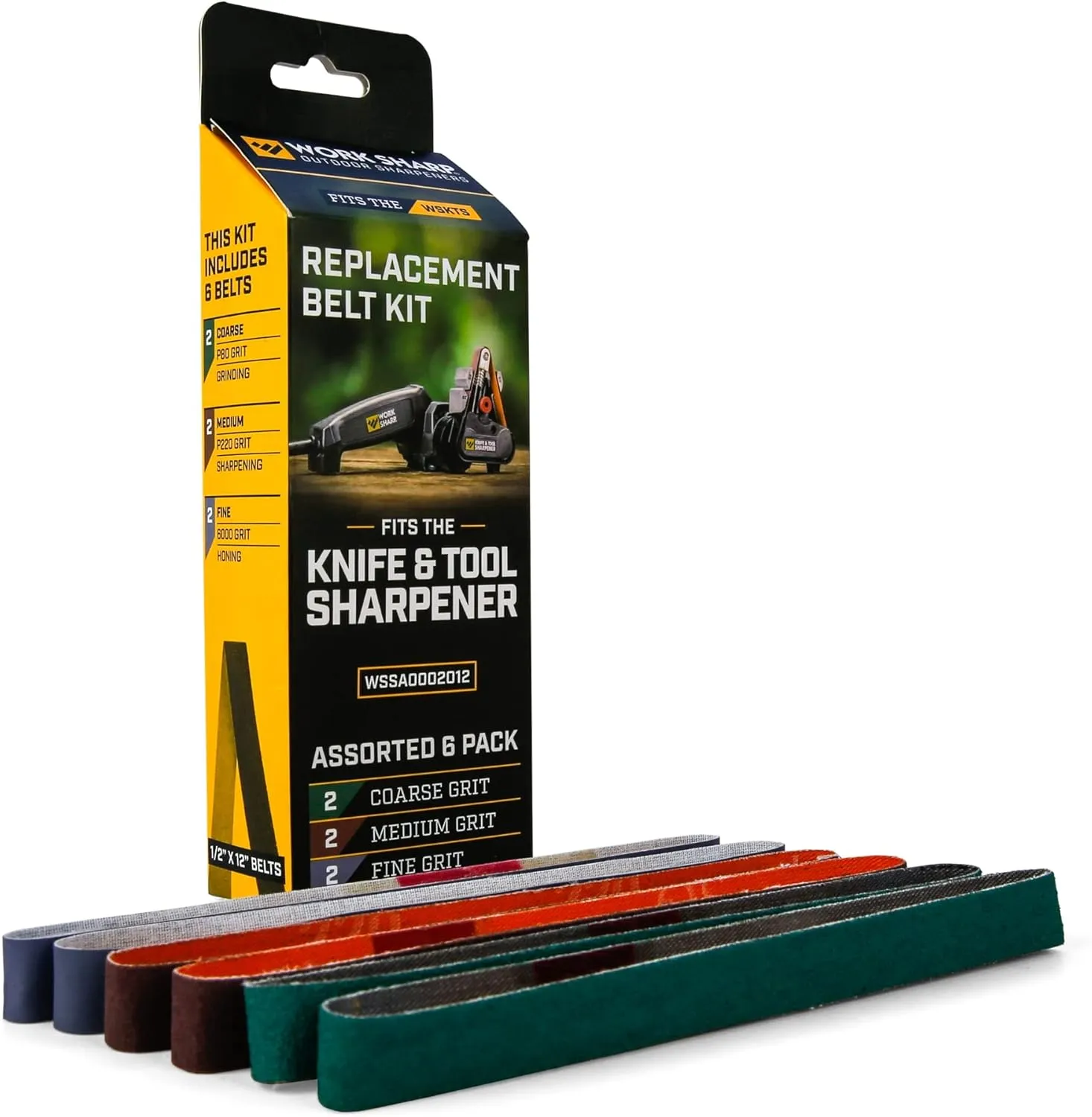 Bild von WORK SHARP WSKTS Belt Kit Premium Ersatz Schleifband Set für Knife und Tool Sharpener