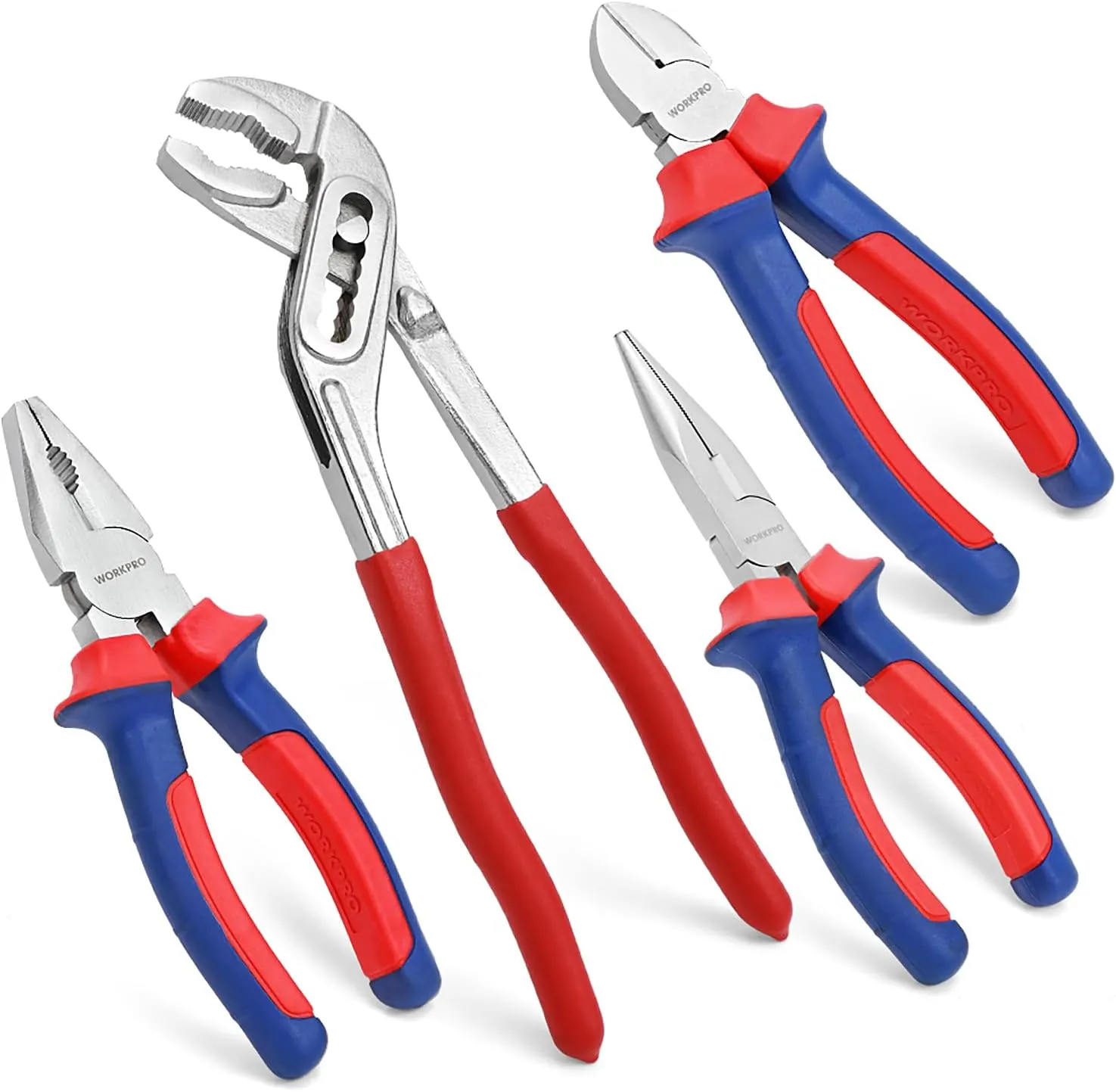 Bild von WORKPRO 4-teiliges Zangenset für Haushalt und Heimwerker