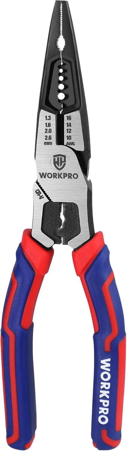 Bild von WORKPRO Multifunktionszange 200 mm aus Cr-V Stahl für Heimwerker und Profis
