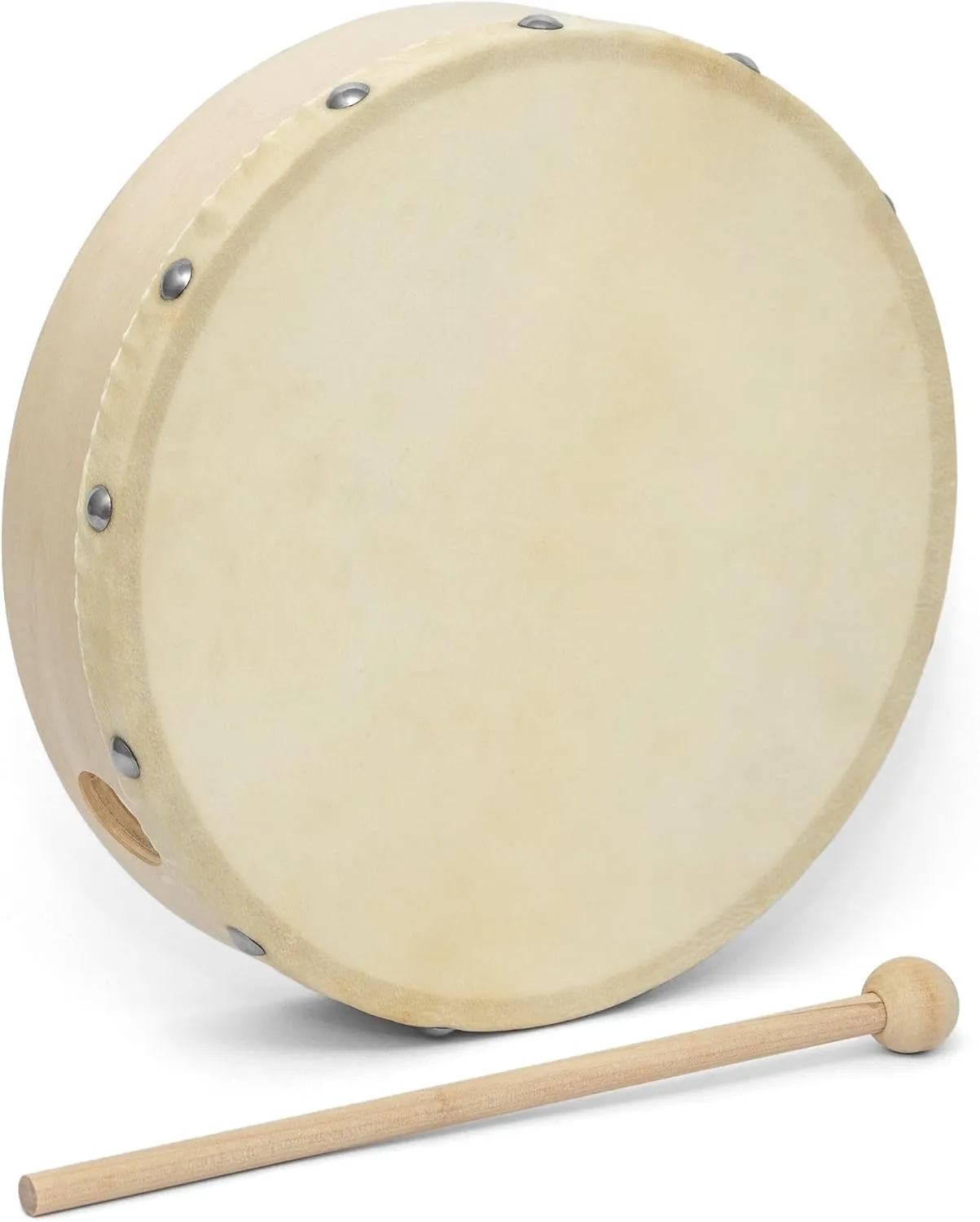 Bild von World Rhythm HD-6 Handtrommel mit 6 Zoll Durchmesser und Schlägel