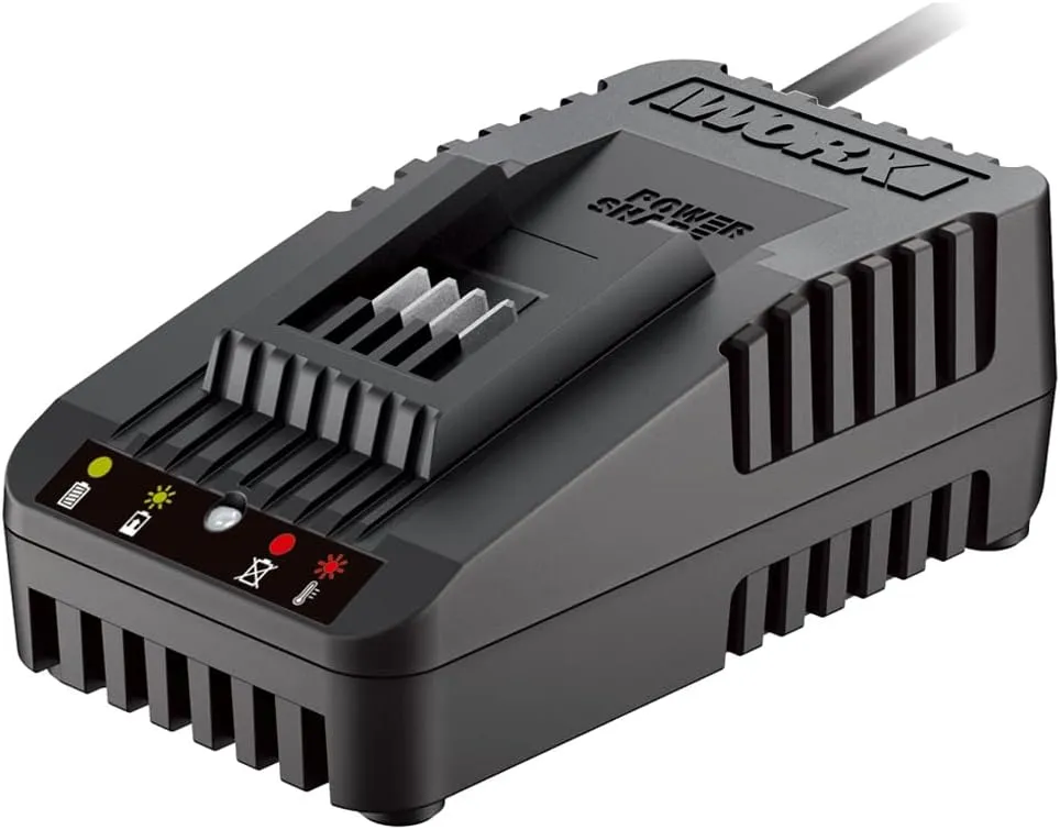 Bild von Worx WA3880 Akku Ladestation für 20V Powershare Akkus in Schwarz