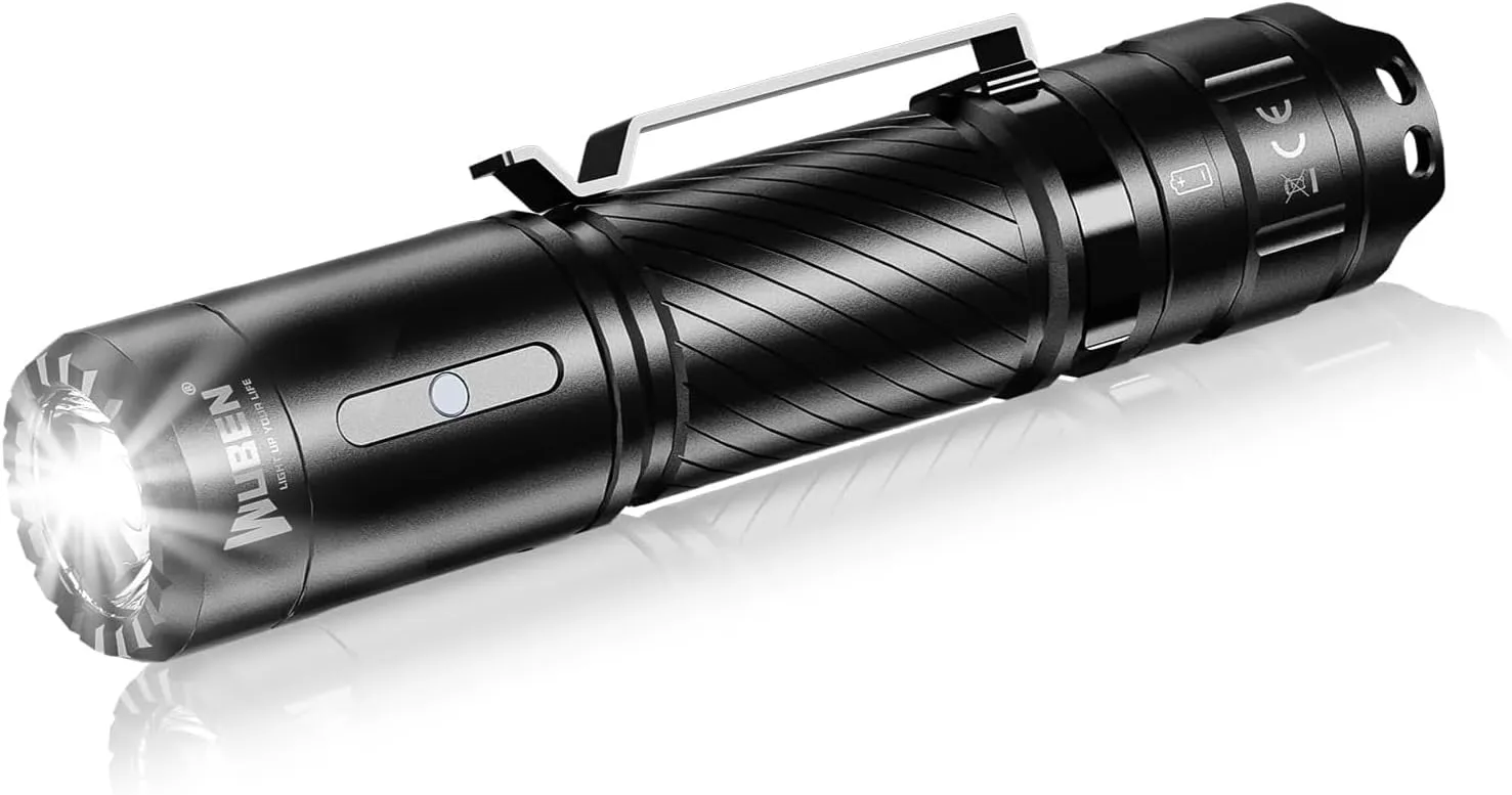Bild von WUBEN C3 LED Taschenlampe mit 1200 Lumen, 6 Modi und IP68 wasserdicht, ideal für Camping und Outdoor Aktivitäten