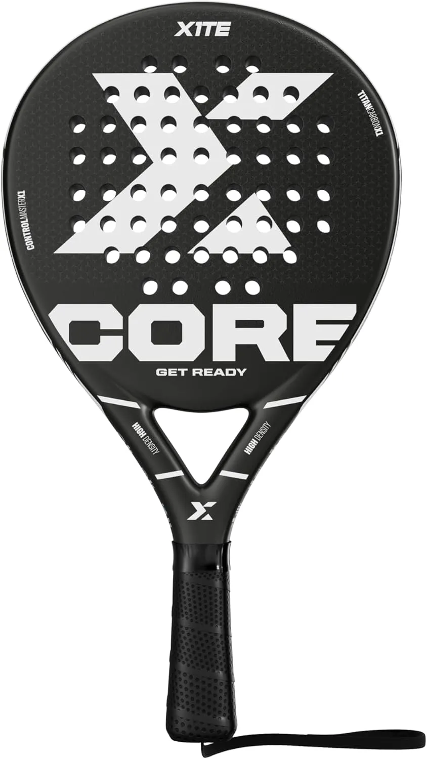 Bild von X1TE Padelschläger in Schwarz mit runder Form und großem Sweet Spot aus hochwertigen Materialien