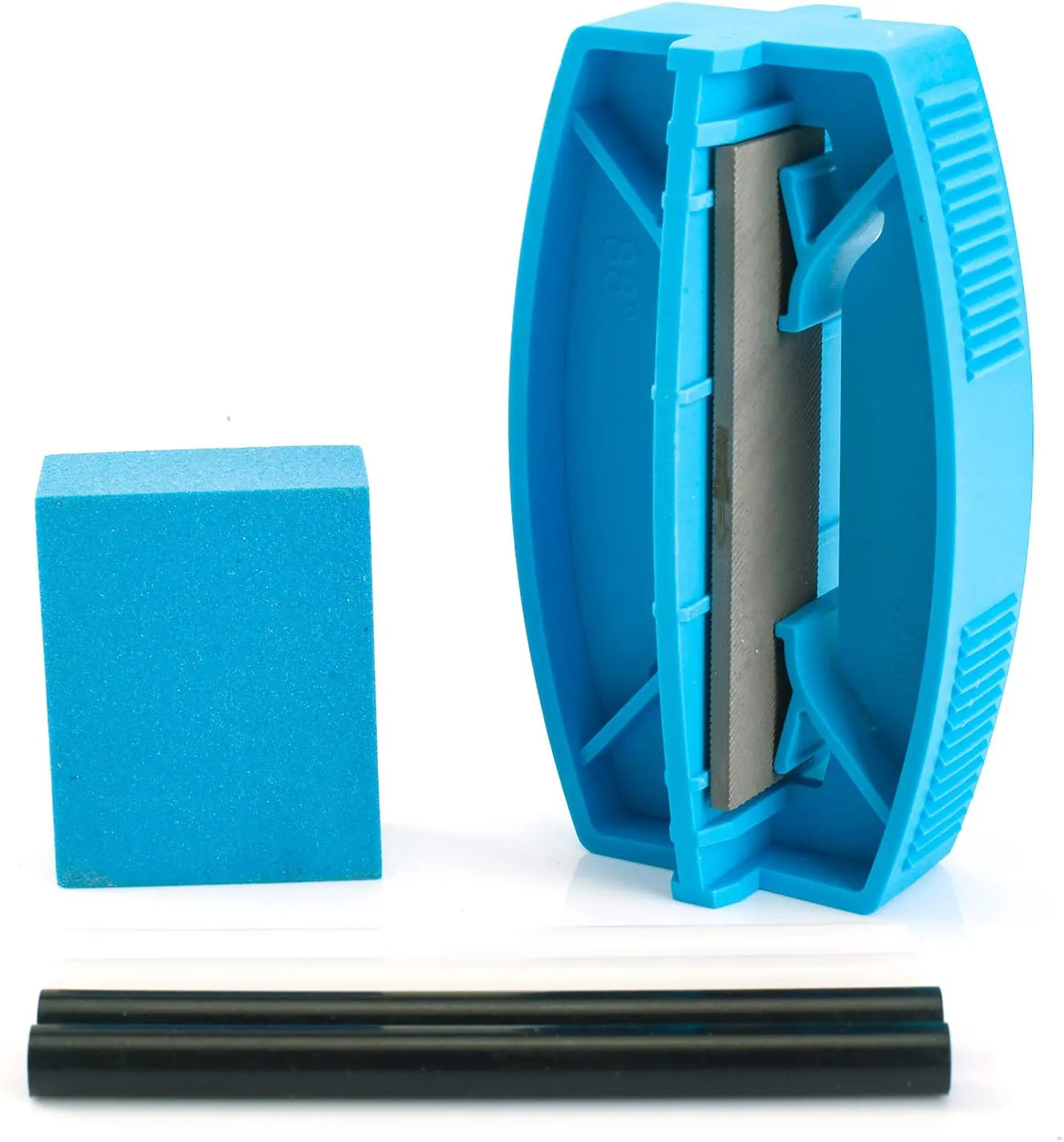 Bild von XCMAN Ski und Snowboard Pflegeset mit Winkelwerkzeug, Gummi-Stein und PTEX Basisreparatur