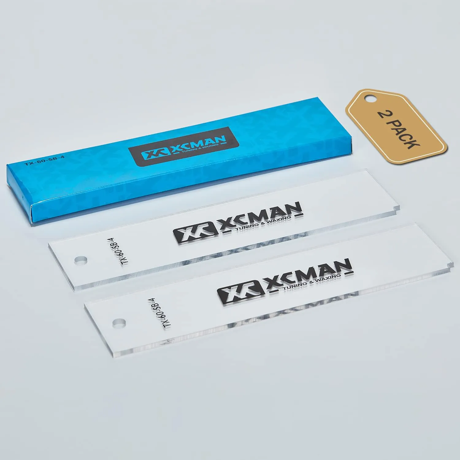 Bild von XCMAN Ski und Snowboard Wachs Set mit 2 Kunststoffschabern