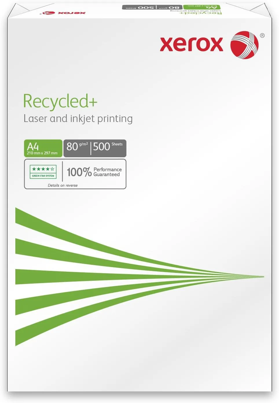 Bild von Xerox Recycled Plus Papier 003R91912 DIN A4 80 g/m² aus 100 Prozent Altpapier mit 500 Blatt in Weiß