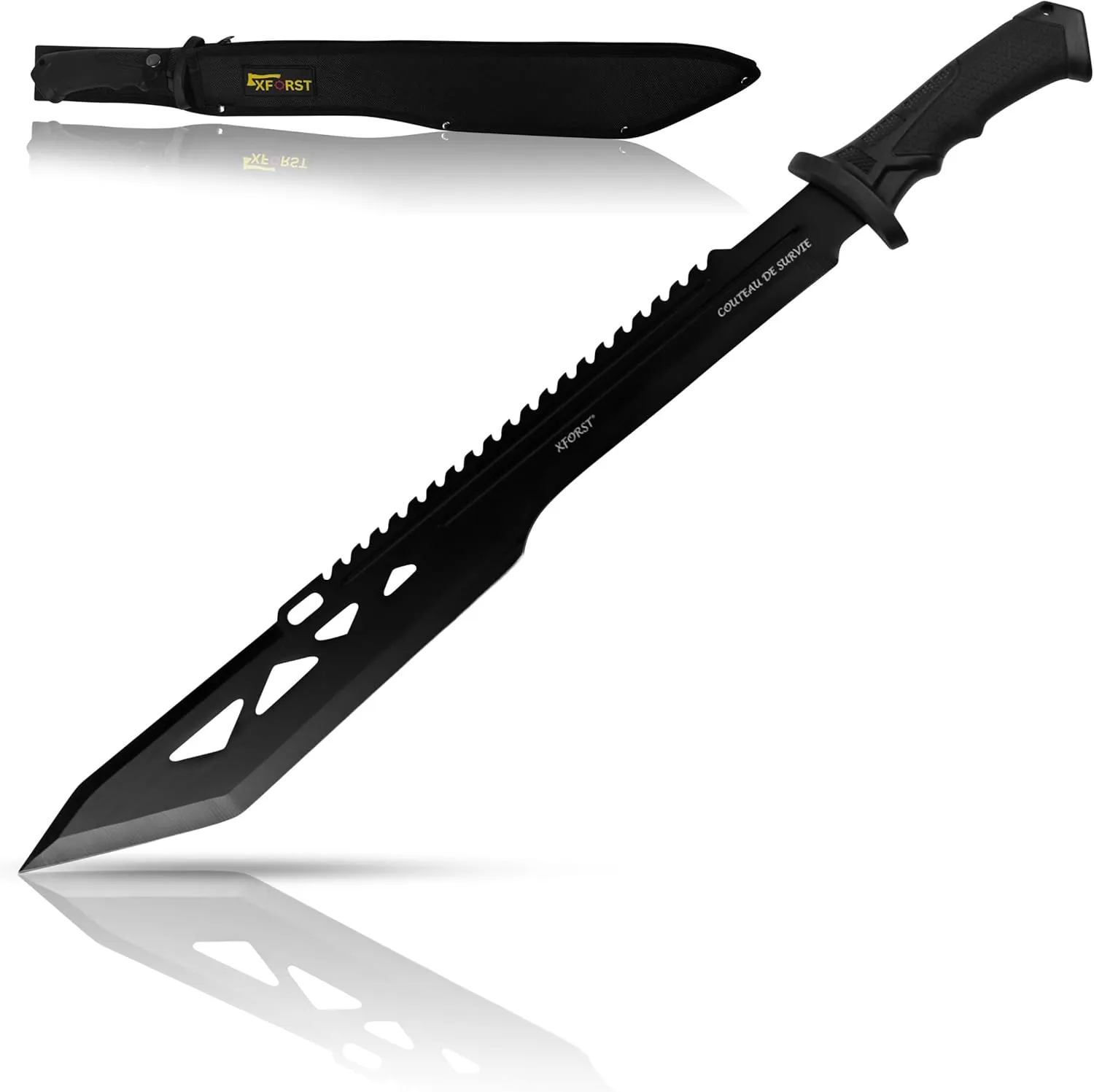 Bild von Xforst Machete mit 64,5 cm Gesamtlänge und feststehender Klinge, inklusive Scheide