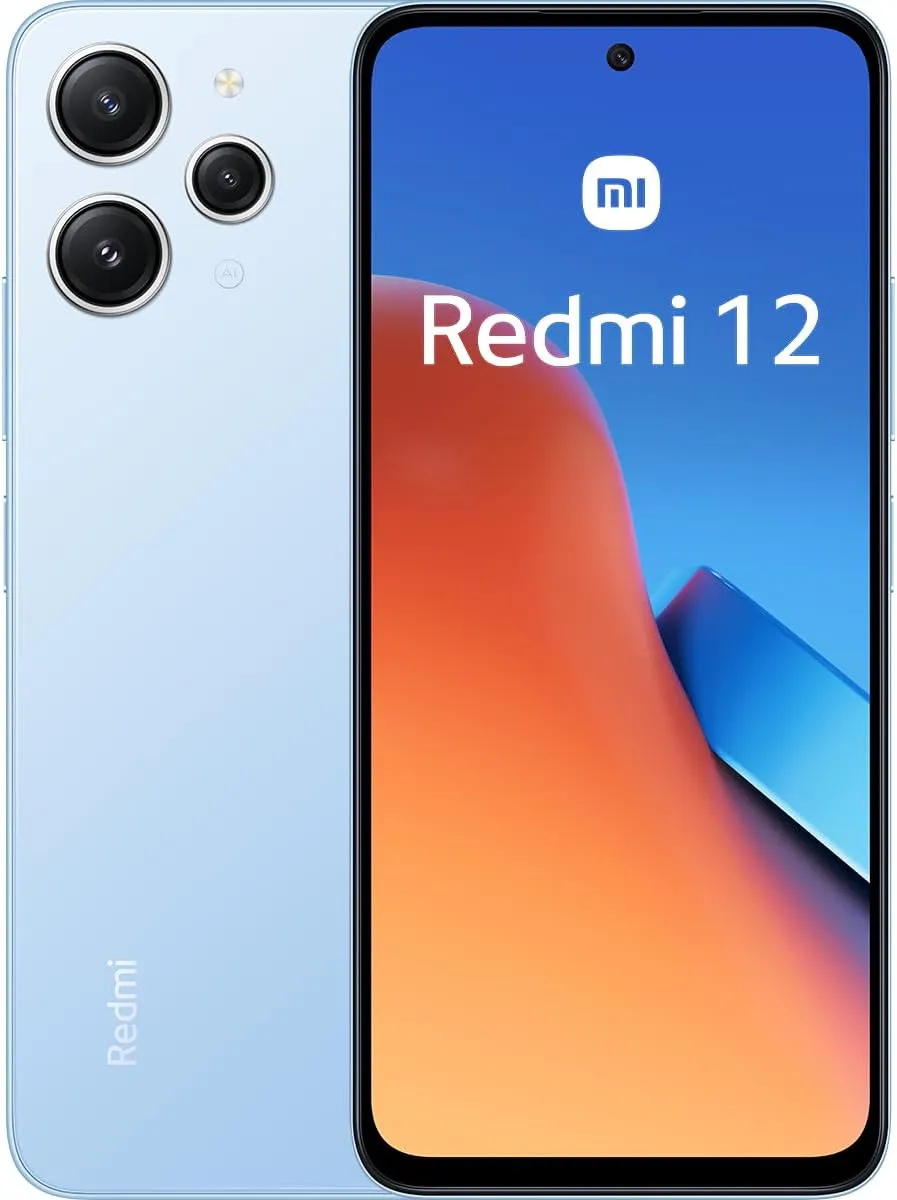 Bild von Xiaomi Redmi 12 4G Smartphone mit 4 GB RAM und 128 GB Speicher in Sky Blue