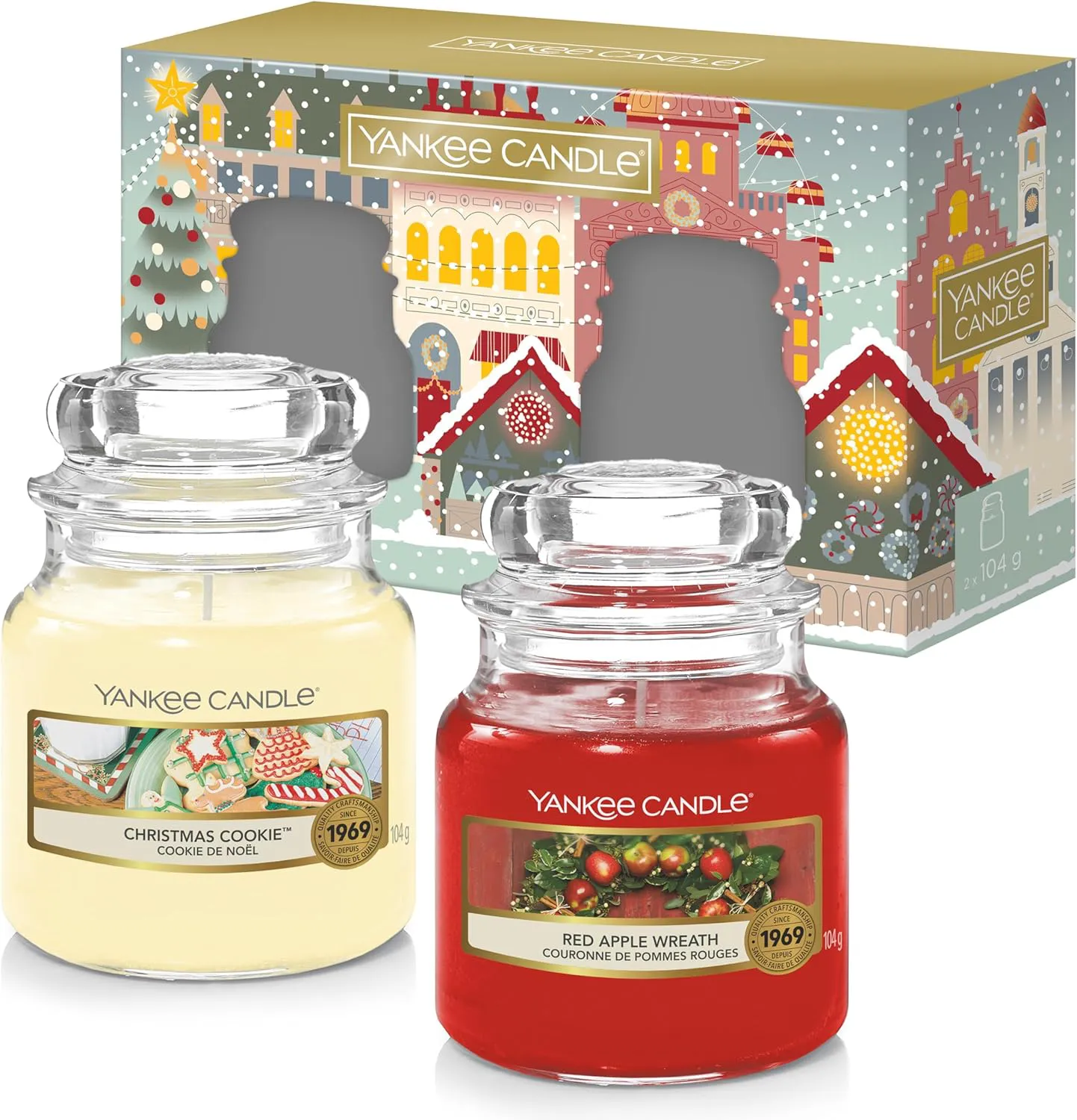 Bild von Yankee Candle Geschenkset mit 2 kleinen Glaskerzen und bis zu 30 Stunden Brenndauer