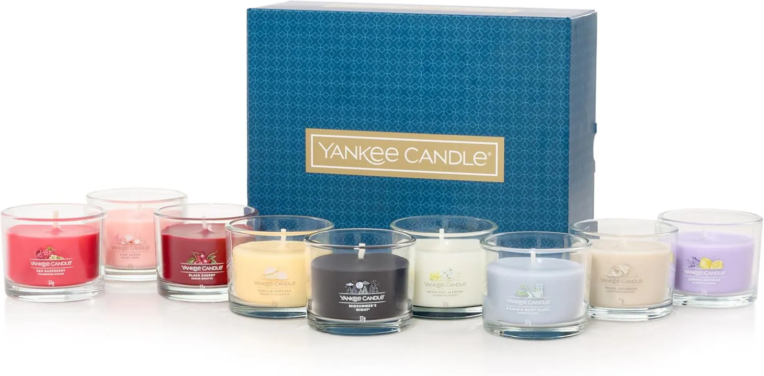 Bild von Yankee Candle Geschenkset mit 9 Votivduftkerzen aus Sojawachsmischung