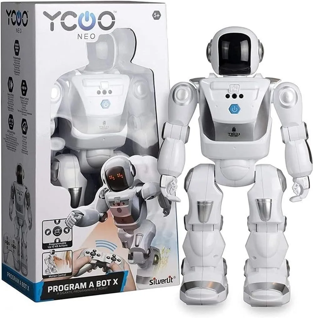 Bild von YCOO 88071 Programm A BOT X ferngesteuerter Roboter mit Ton- und Lichteffekten, Bewegungssensoren und multidirektionaler Steuerung für Kinder ab 5 Jahren