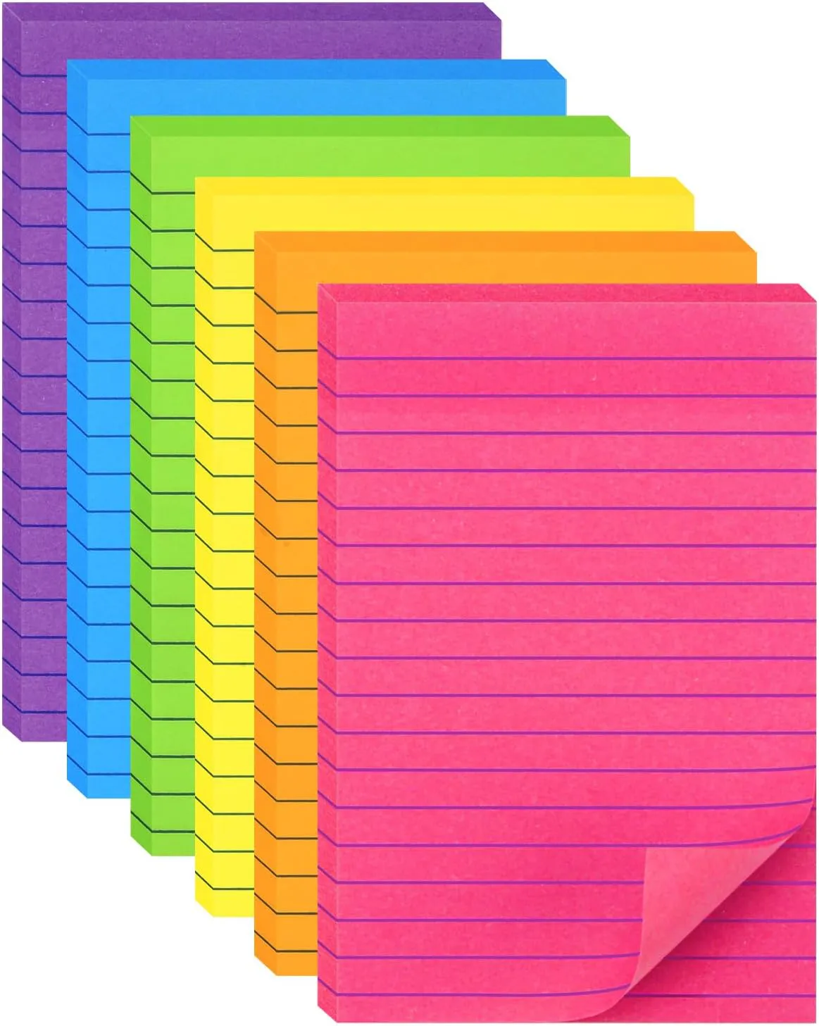 Bild von YISAN 330 Stück große Haftnotizen 100 x 150 mm in sechs Farben