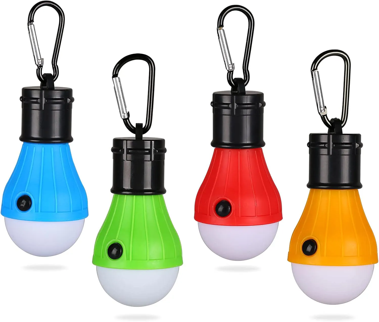 Bild von Yizhet Campinglampe Set mit 4 wasserdichten LED Laternen und Karabiner für Outdoor-Aktivitäten und Notfälle