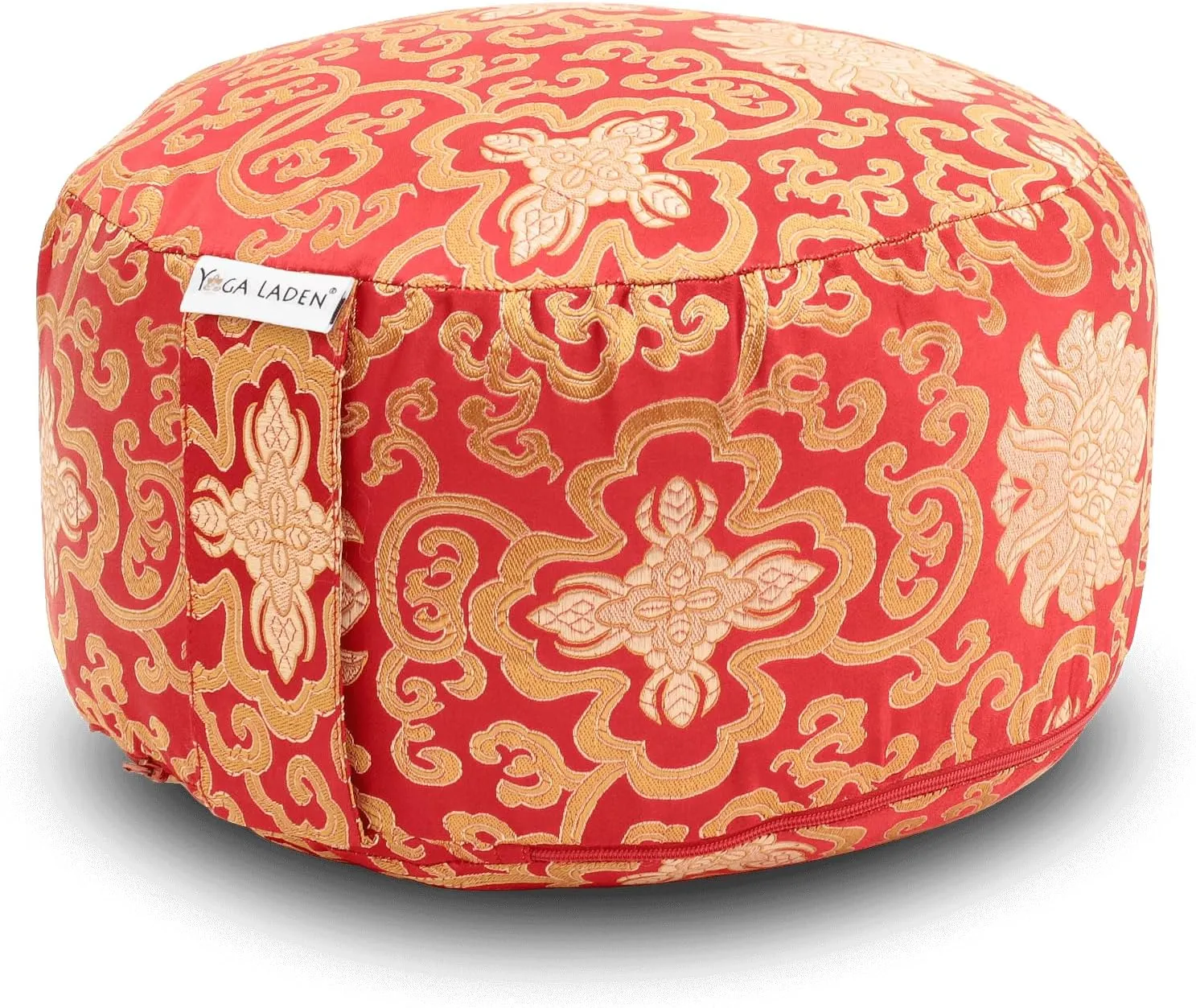 Bild von Yoga Laden Meditationskissen mit waschbarem Bezug und Bio Buchweizenschalenfüllung, Höhe 15 cm