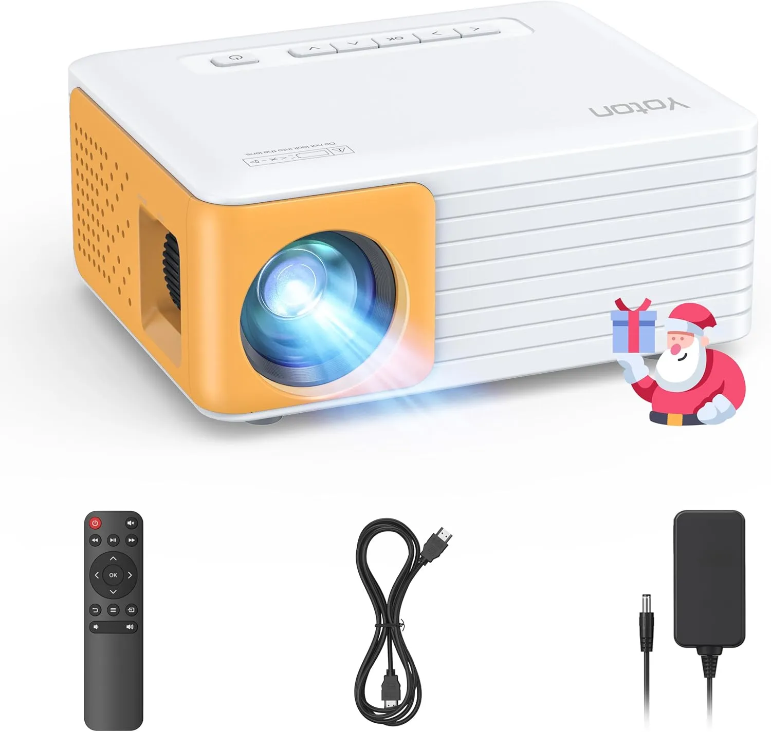 Bild von YOTON Y3 Mini Beamer mit Full HD für Heimkino, tragbar und kompatibel mit HDMI, USB, Smartphones, PS5 und Fire Stick