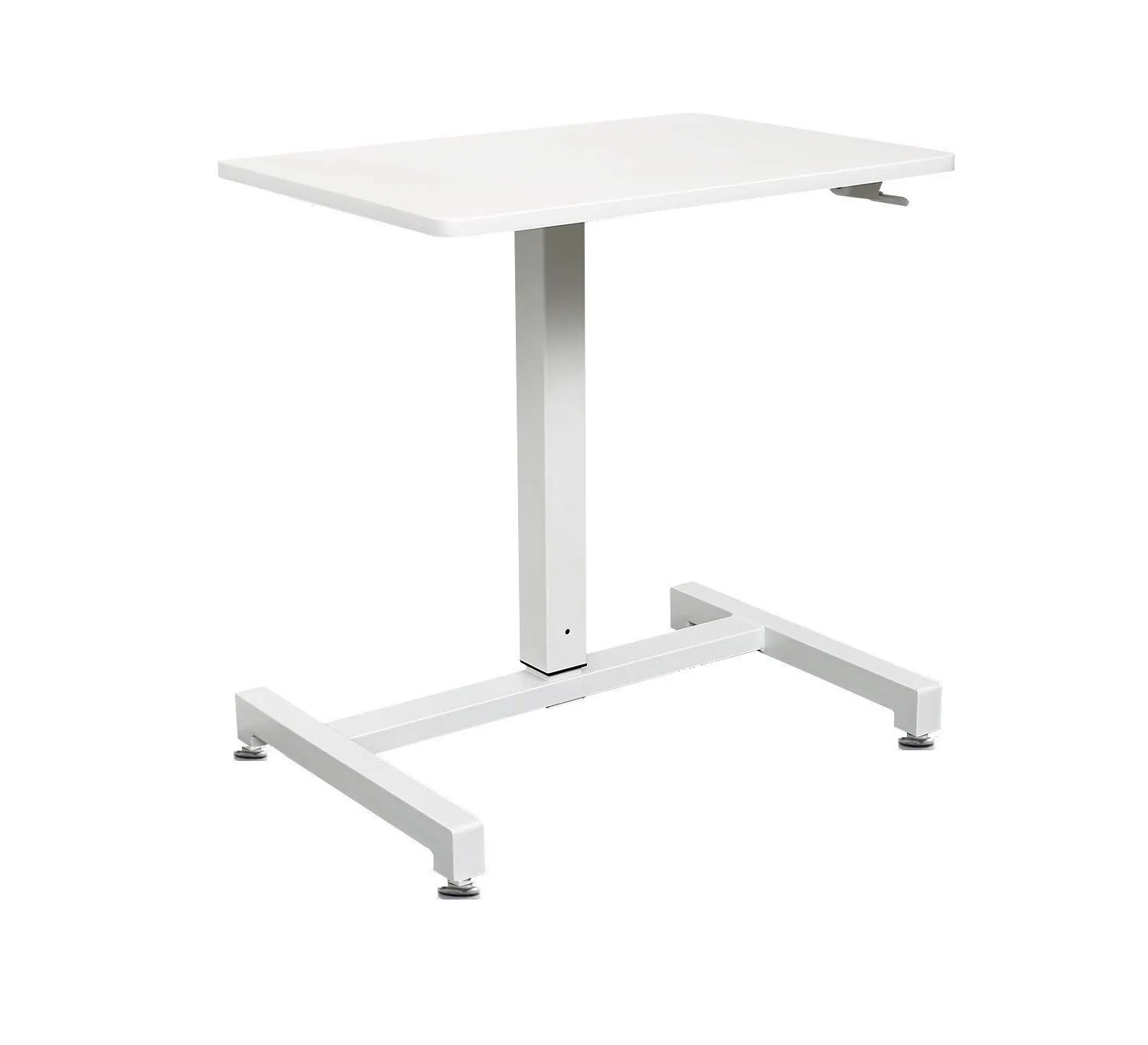 Bild von YULUKIA 100001 Höhenverstellbarer Schreibtisch in Weiß, 69 x 48 cm, ideal für Gaming und Arbeiten