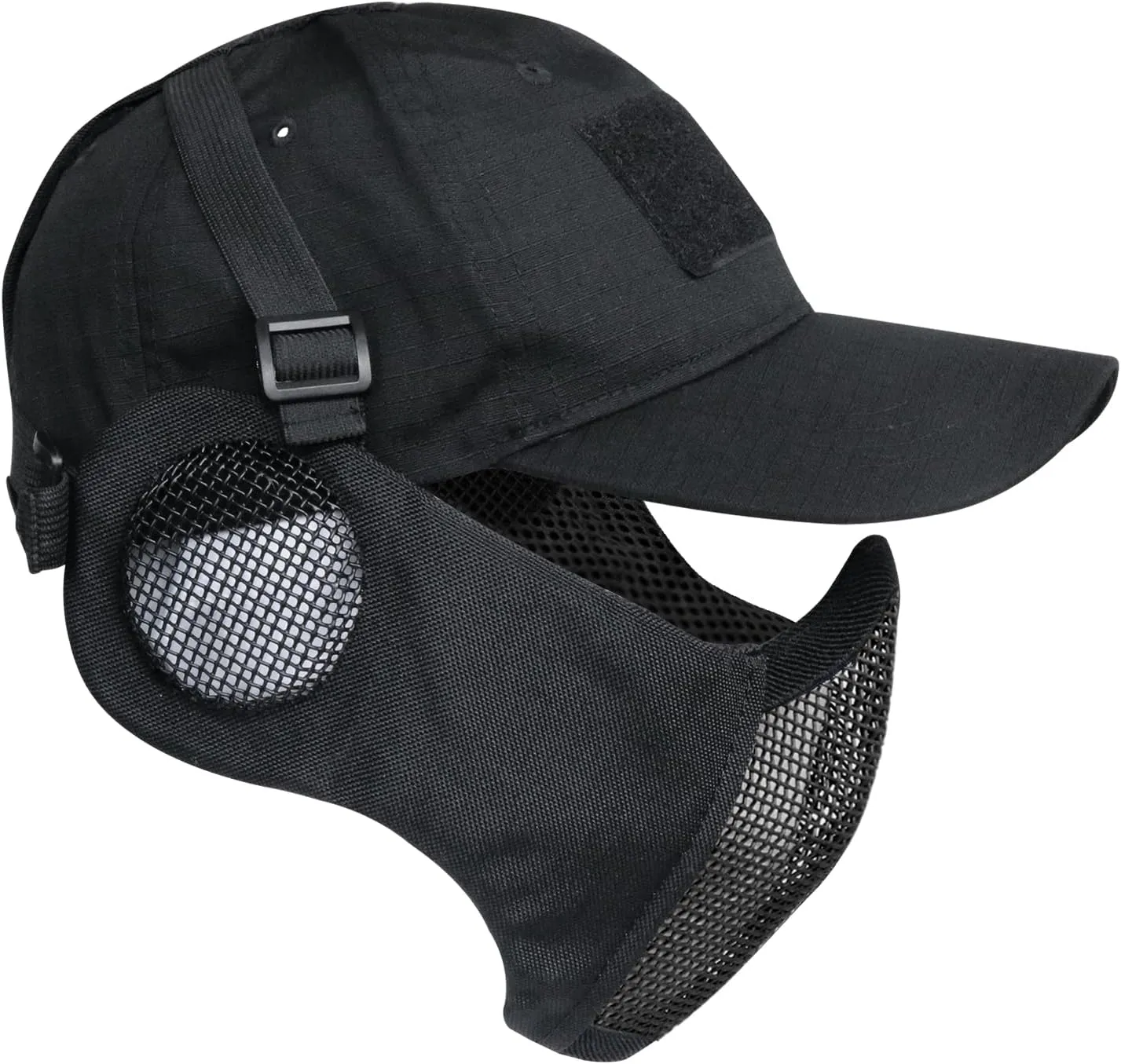 Bild von Yzpacc Airsoft Set mit Halbgesichtsmaske und Baseballkappe für taktischen Schutz beim Spielen