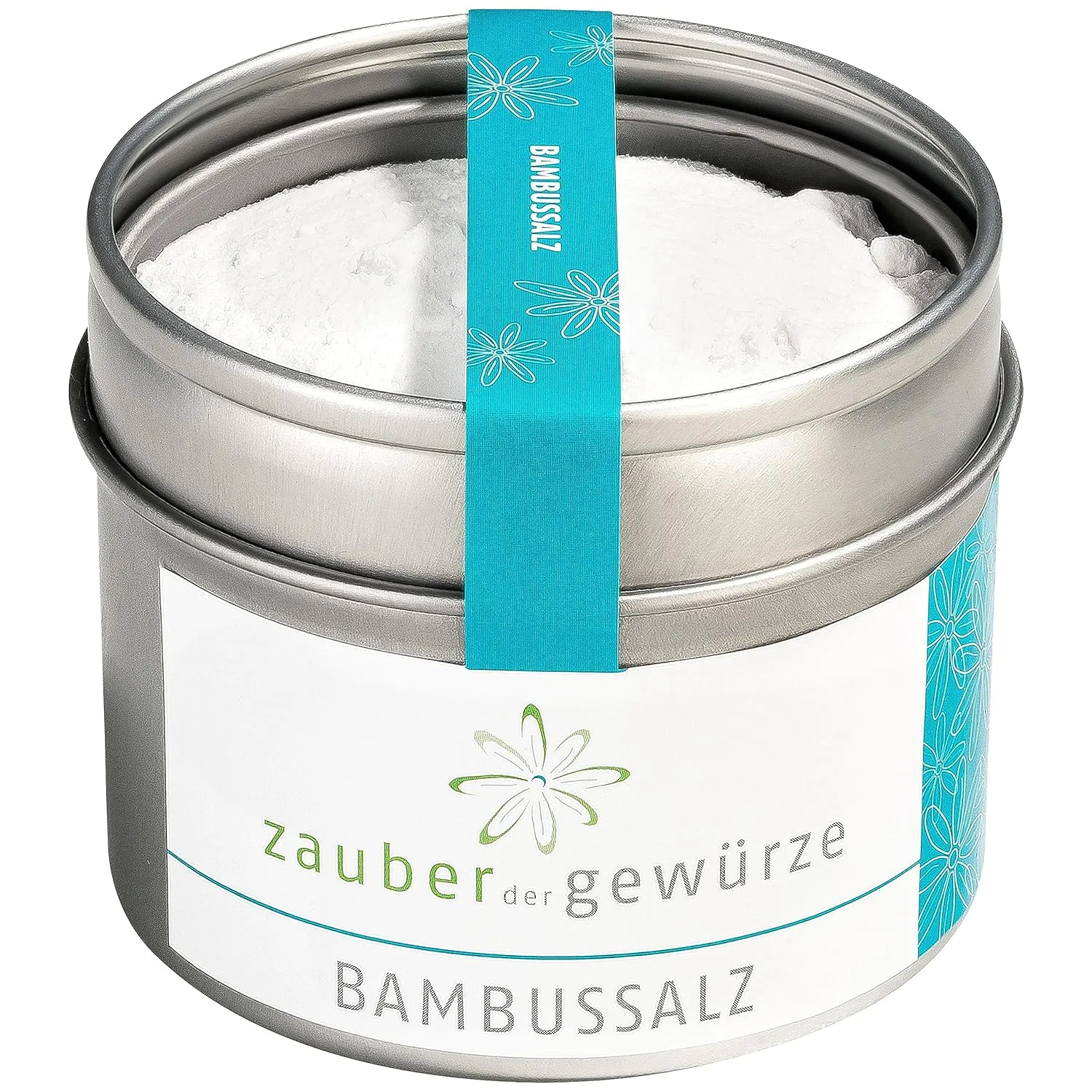 Bild von Zauber der Gewürze Bambussalz in 105 g Aroma-Dose, fein und einmal gebrannt