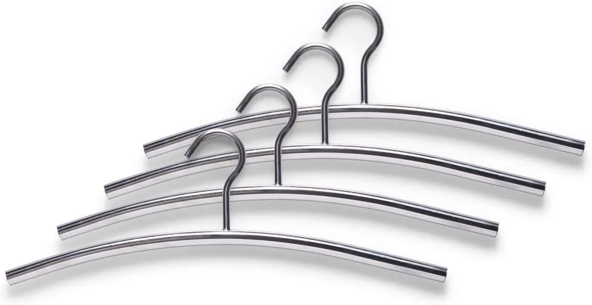 Bild von Zeller 4er Set Kleiderbügel aus Edelstahl, 43,5 x 15 cm