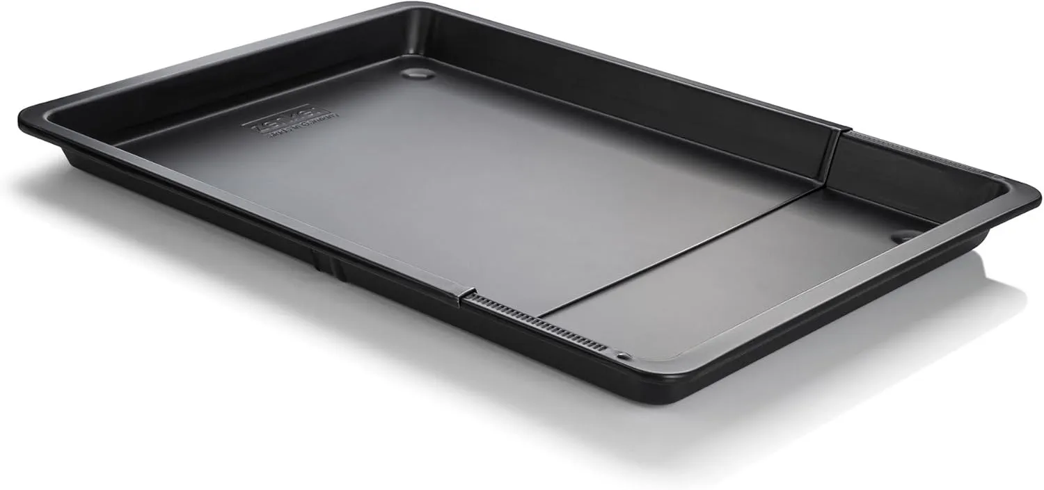 Bild von Zenker Universal-Backblech ausziehbar von 37 bis 52 cm in Schwarz mit Antihaftbeschichtung