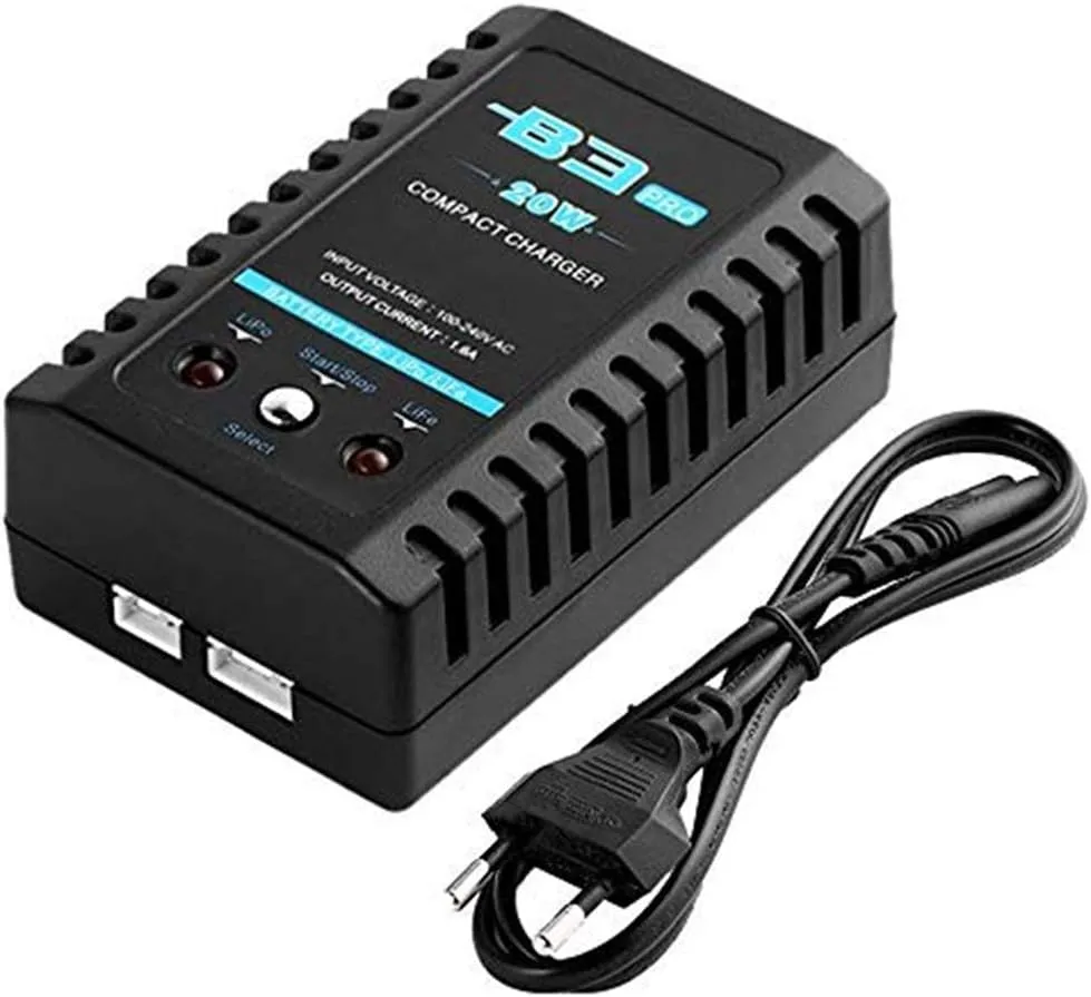 Bild von ZHITING B3 20W Lipo Ladegerät für 2S und 3S Akkus, tragbares Schnellladegerät für RC Fahrzeuge und Drohnen