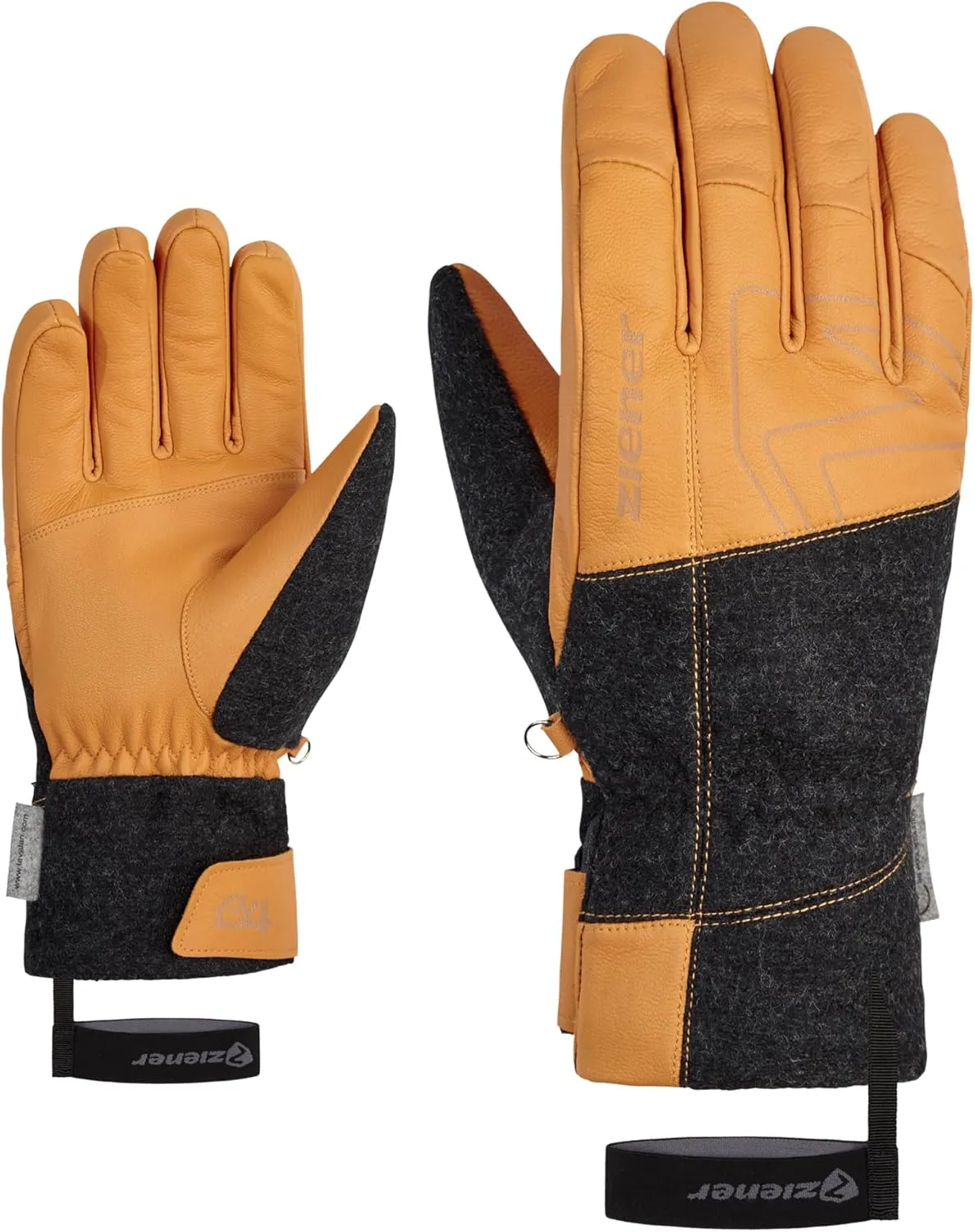 Bild von Ziener Ganghofer Herren Ski-Handschuh extra warm aus Wolle