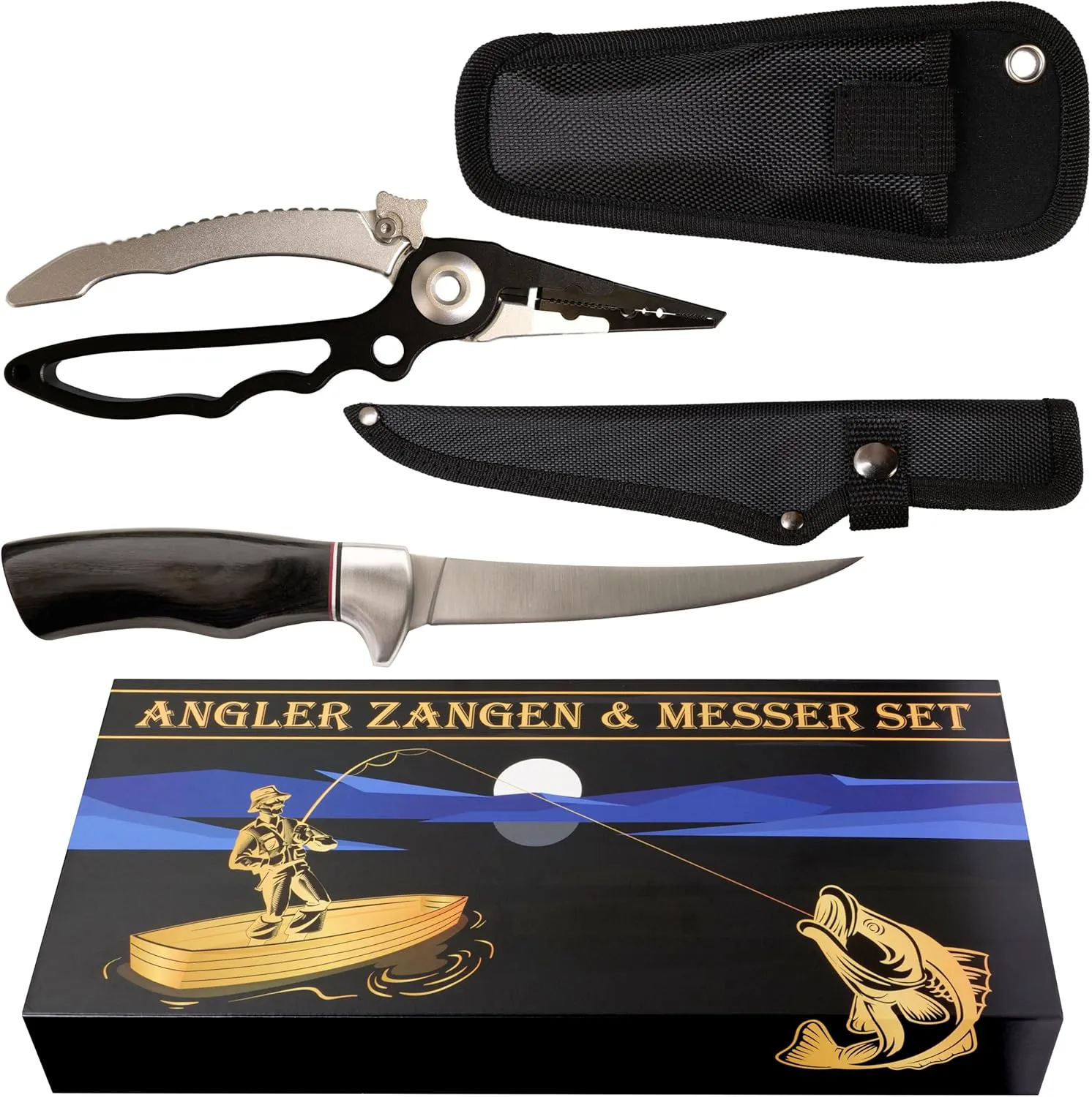 Bild von Zotic Profi Angel-Set mit Fischmesser, Multitool und Zubehör