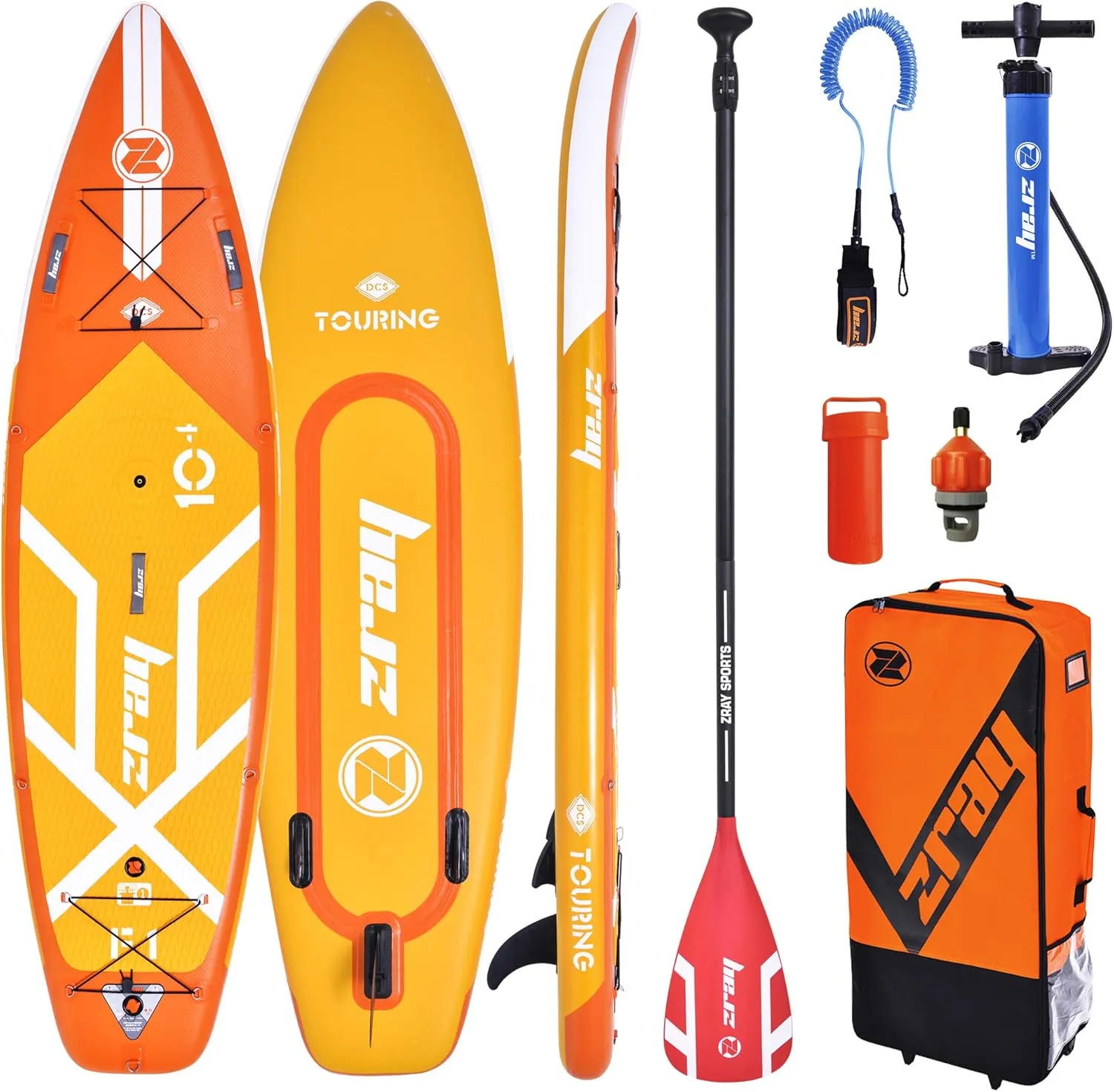 Bild von Zray F1 Fury 10'4" Windsup Stand Up Paddle Board mit Paddel, Tasche, Pumpe und Flosse