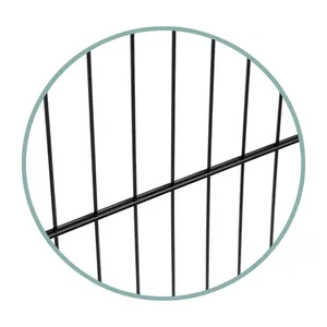 Bild von Alberts Elektrisches Schiebetor 'Mosaik' links 400 x 140 cm Aluminium Doppelstab-Gittermatte freitragend