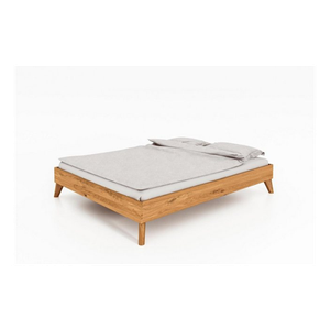 Bild von Natur24 Einzelbett Bett Gerg 3 Sonderlänge 100x210 Wildeiche ohne Kopfteil
