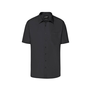 Bild von Herren Kurzarm Hemd Easy-Care JN644 in Schwarz – Größe XL von James & Nicholson