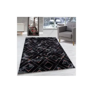 Bild von Moderner Designer-Teppich im Marmor-Design