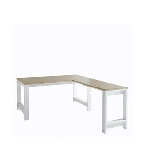 Bild von Schreibtisch Set im Landhausstil Weiß & Eichefarben (dreiteilig)
